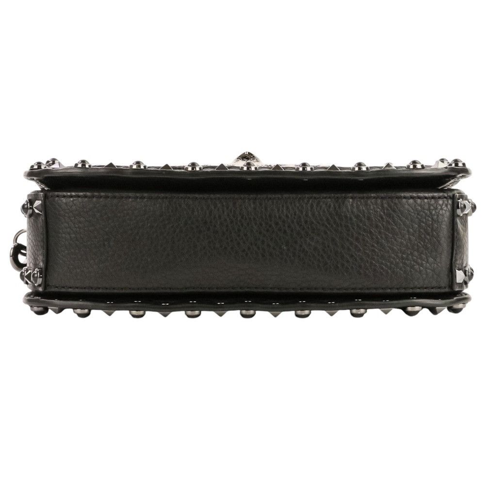 Valentino Valentino Valentino Garavani 1967 Guitar Rolling Rockstuds Tiger Shoulder Bag Leather Shoulder Bag DUTY FREE for USA Size ONE SIZE - 5 Thumbnail