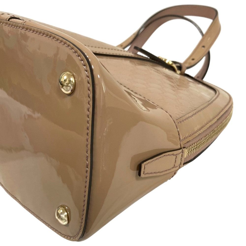 Gucci Gucci Gucci Micro GG Patent 2way Handbag Leather Shoulder Bag 309617 DUTY FREE for USA Size ONE SIZE - 13 Thumbnail