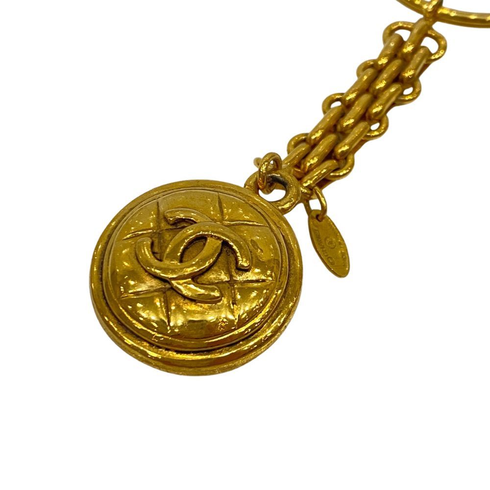 Chanel Chanel Chanel Coco Mark Matelassé Circle Key Holder Metal Key Chain DUTY FREE for USA Size ONE SIZE - 3 Thumbnail