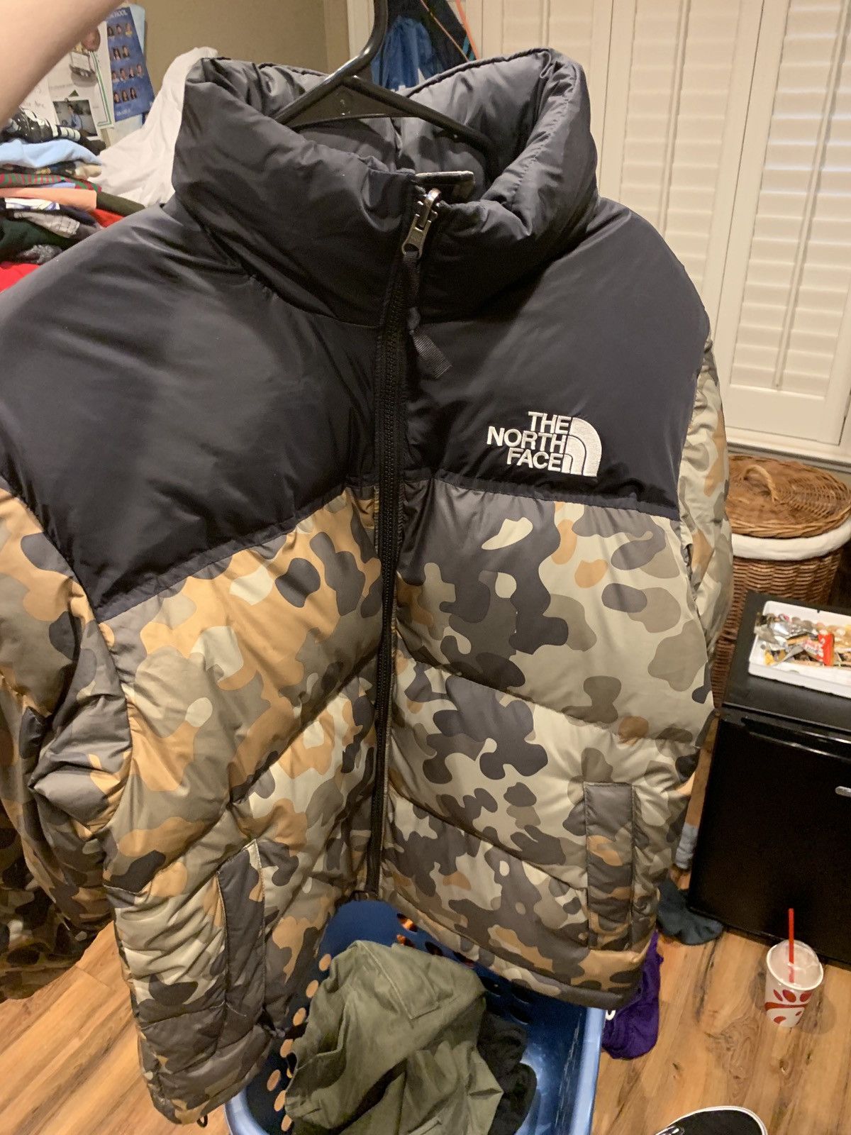 The North Face Nuptse Jacket Camo Micro Fleck