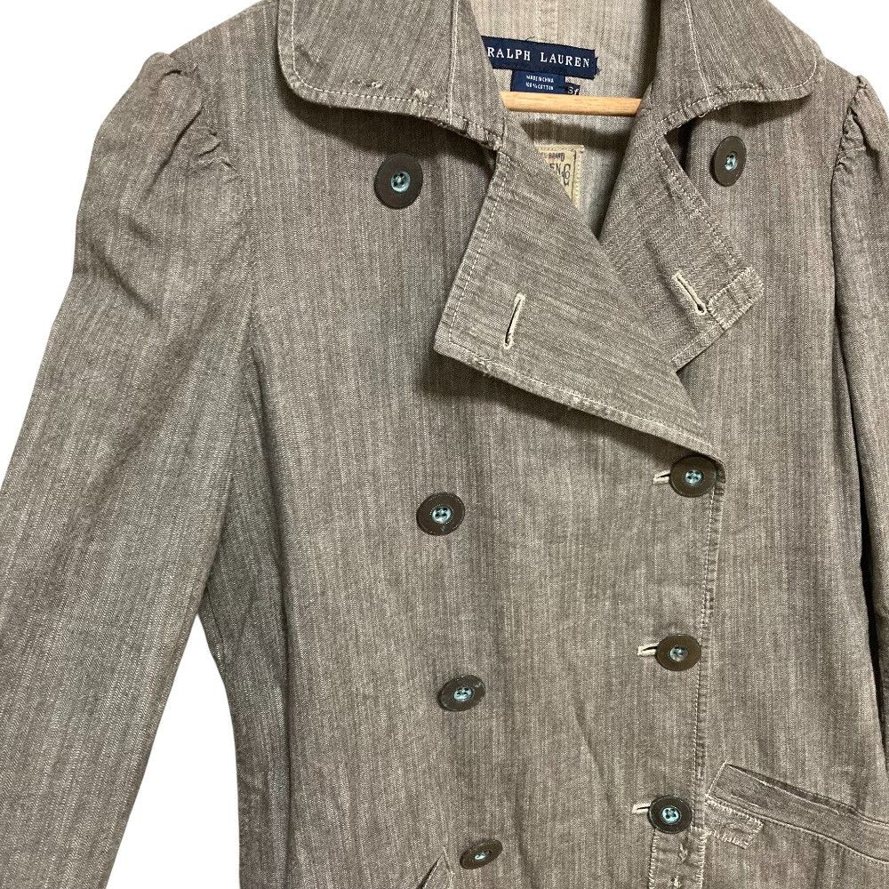 Ralph Lauren Ralph Lauren Ralph Lauren Repair Aging Double Breasted Long Trench Coat Textile Outerwear DUTY FREE for USA Size ONE SIZE - 2 Thumbnail