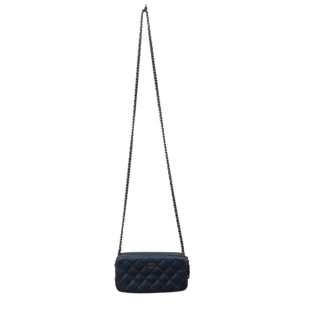 Chanel Chanel Chanel Matelassé Caviar Skin 2way Chain Wallet Leather Shoulder DUTY FREE for USA Size ONE SIZE - 3 Thumbnail