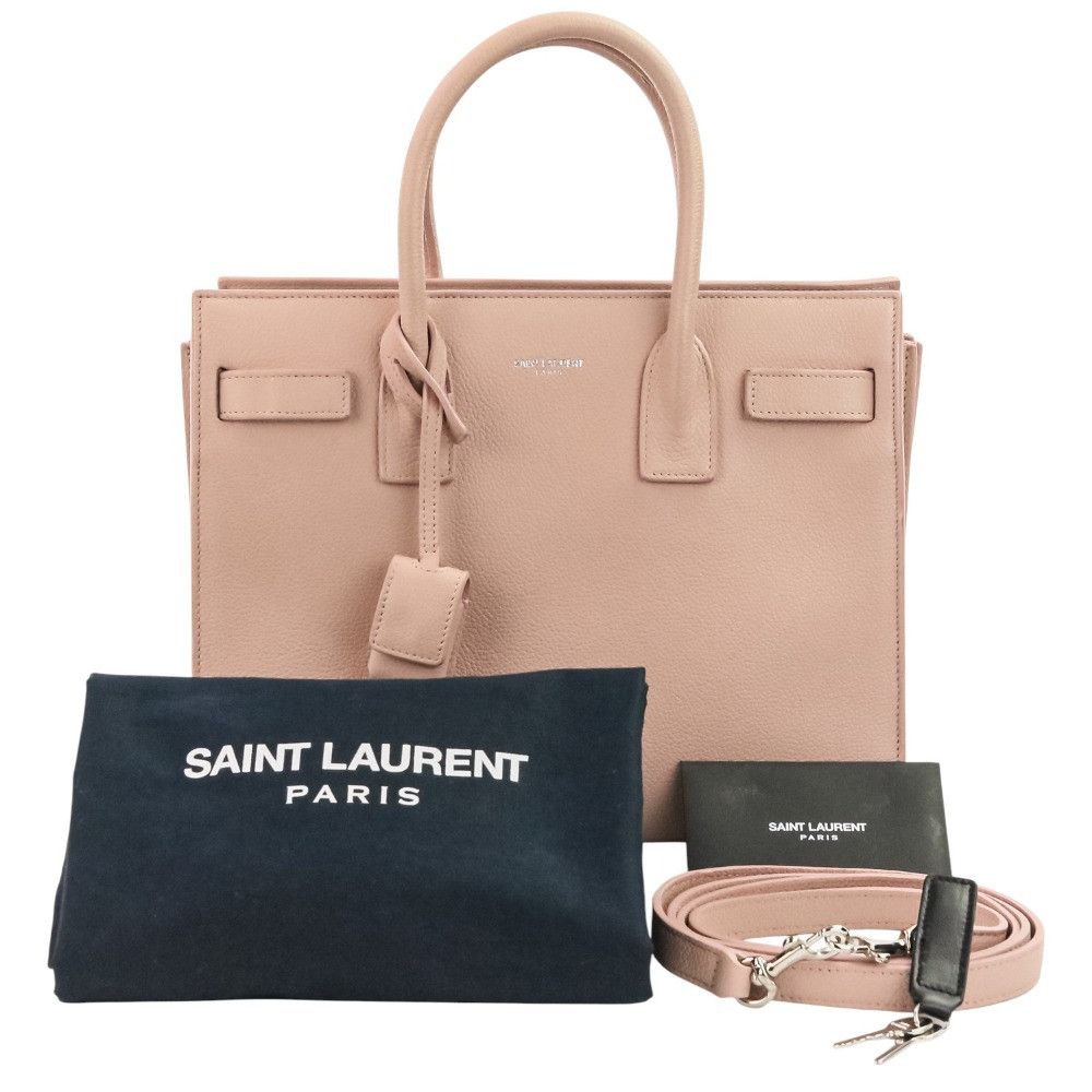 Yves Saint Laurent Yves Saint Laurent Saint Laurent Classic Baby Sac de Jour Leather 2way Handbag Leather Handbag DUTY FREE for USA Size ONE SIZE - 15 Thumbnail