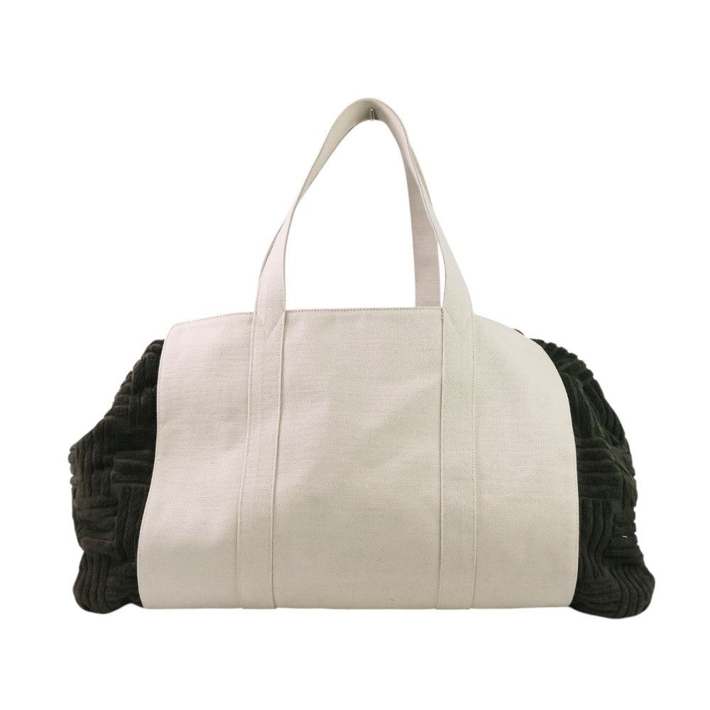 Bottega Veneta Bottega Veneta Bottega Veneta Canvas Mix Jacquard Boston Bag Textile Travel Bag 709442 DUTY FREE for USA Size ONE SIZE - 4 Thumbnail
