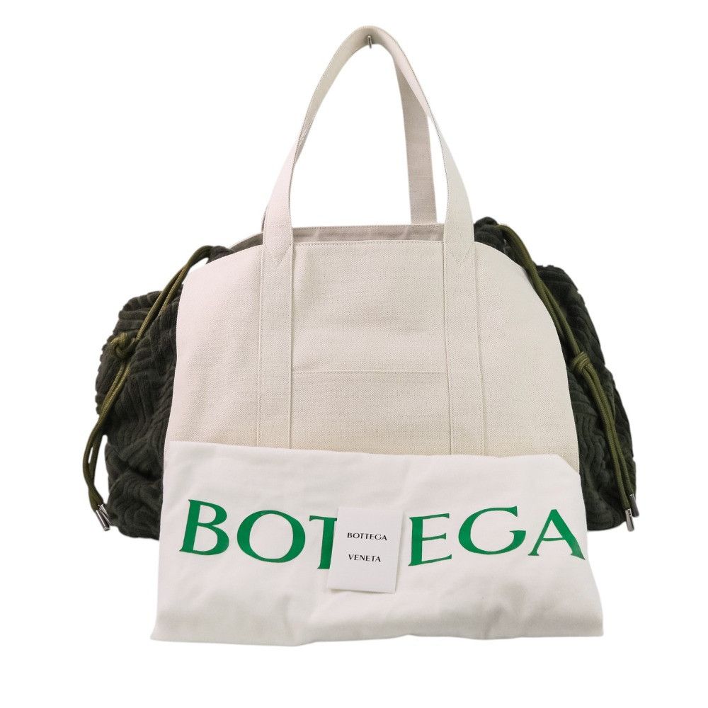 Bottega Veneta Bottega Veneta Bottega Veneta Canvas Mix Jacquard Boston Bag Textile Travel Bag 709442 DUTY FREE for USA Size ONE SIZE - 13 Thumbnail