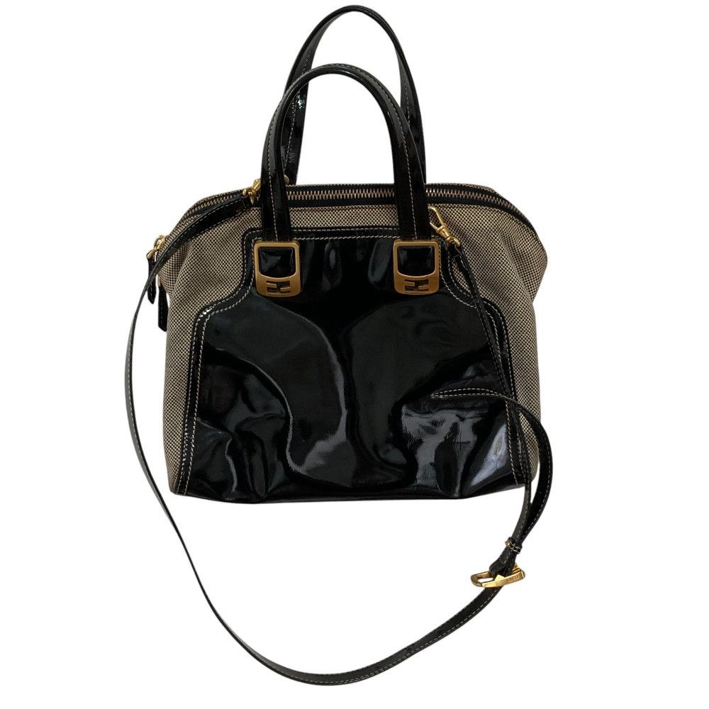 Fendi Fendi Fendi Chameleon Patent Leather 2way Bag Leather Handbag 8BL114-B94 DUTY FREE for USA Size ONE SIZE - 19 Thumbnail