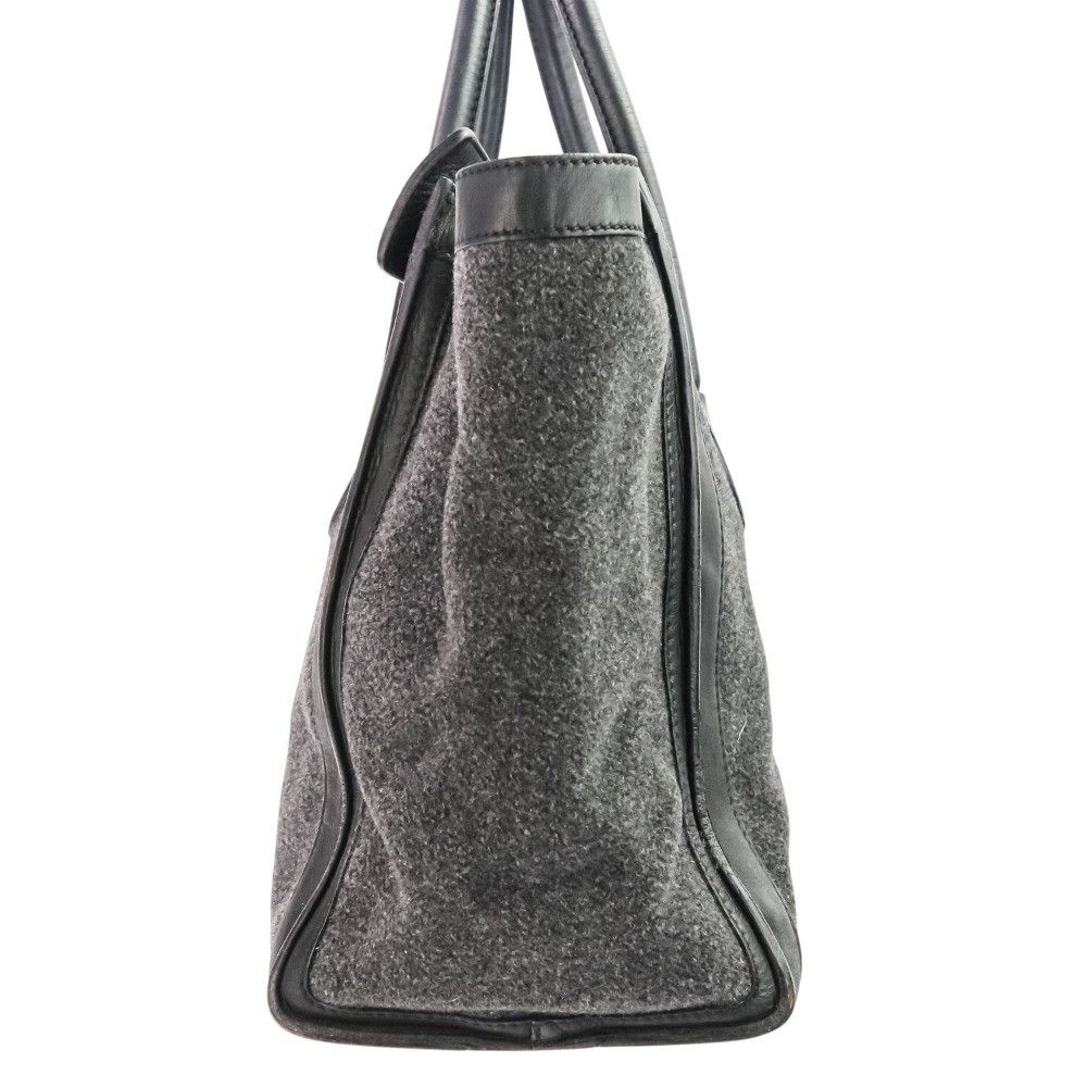 Celine Celine Celine Luggage Mini Shopper Wool Leather Tote Bag Leather Tote Bag DUTY FREE for USA Size ONE SIZE - 4 Thumbnail