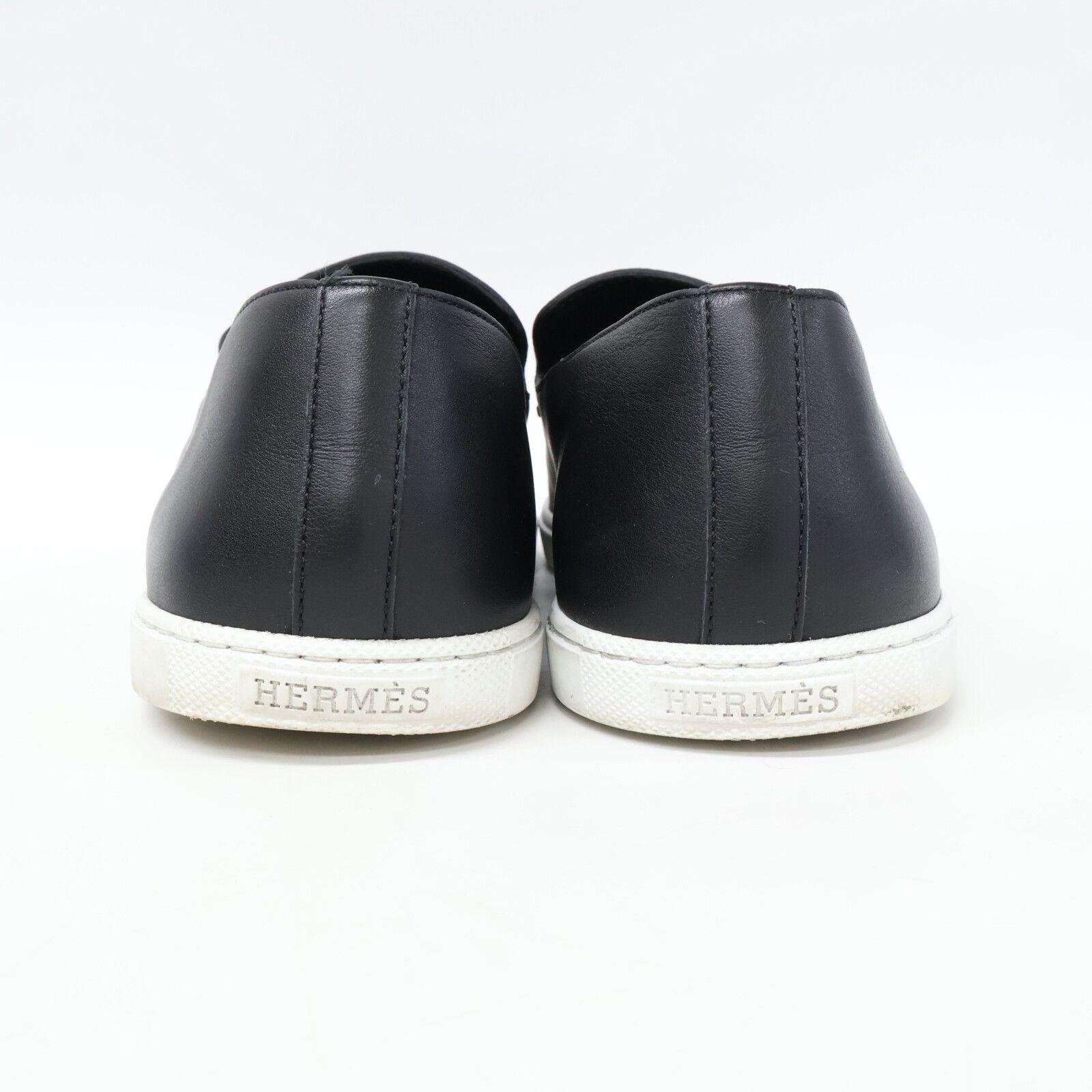 Hermes Hermes Hermes Julian Leather Slip On Sneakers Leather Shoes DUTY FREE for USA Size ONE SIZE - 3 Thumbnail