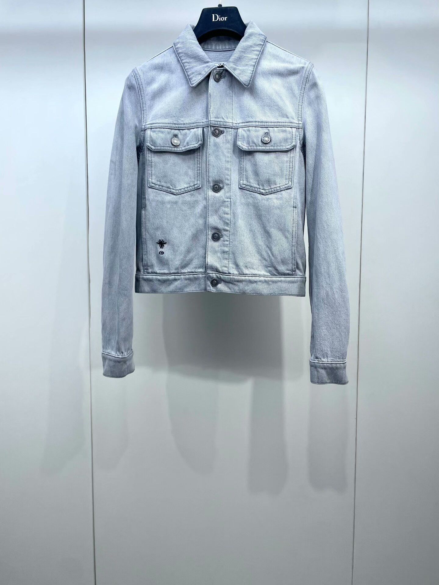 Dior Dior Ink Wash Denim Jacket Size XXS / US 00 / IT 34 - 2 Thumbnail