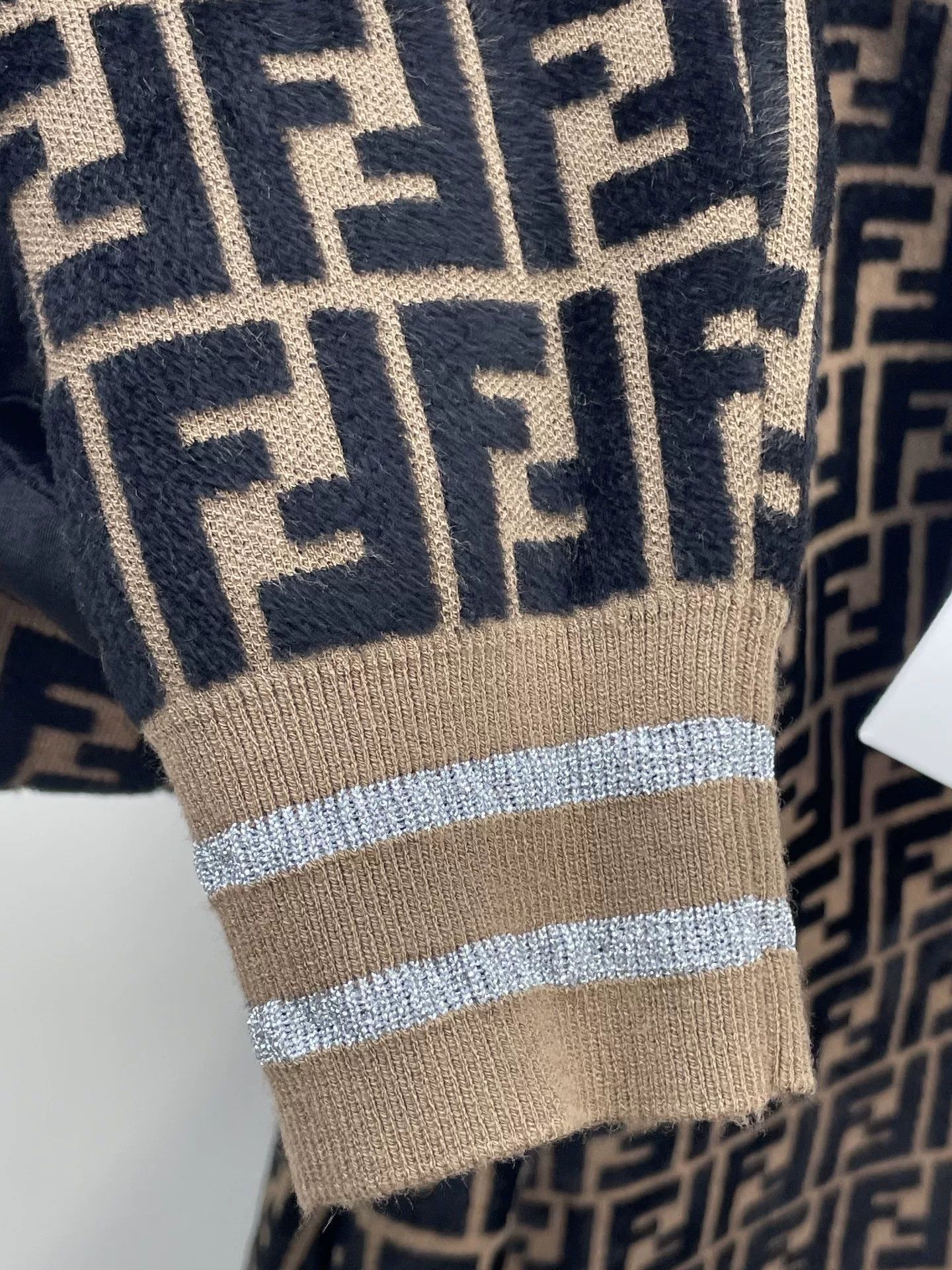 Fendi Fendi FF Logo One-Shoulder Knit Dress Size M / US 6-8 / IT 42-44 - 5 Thumbnail