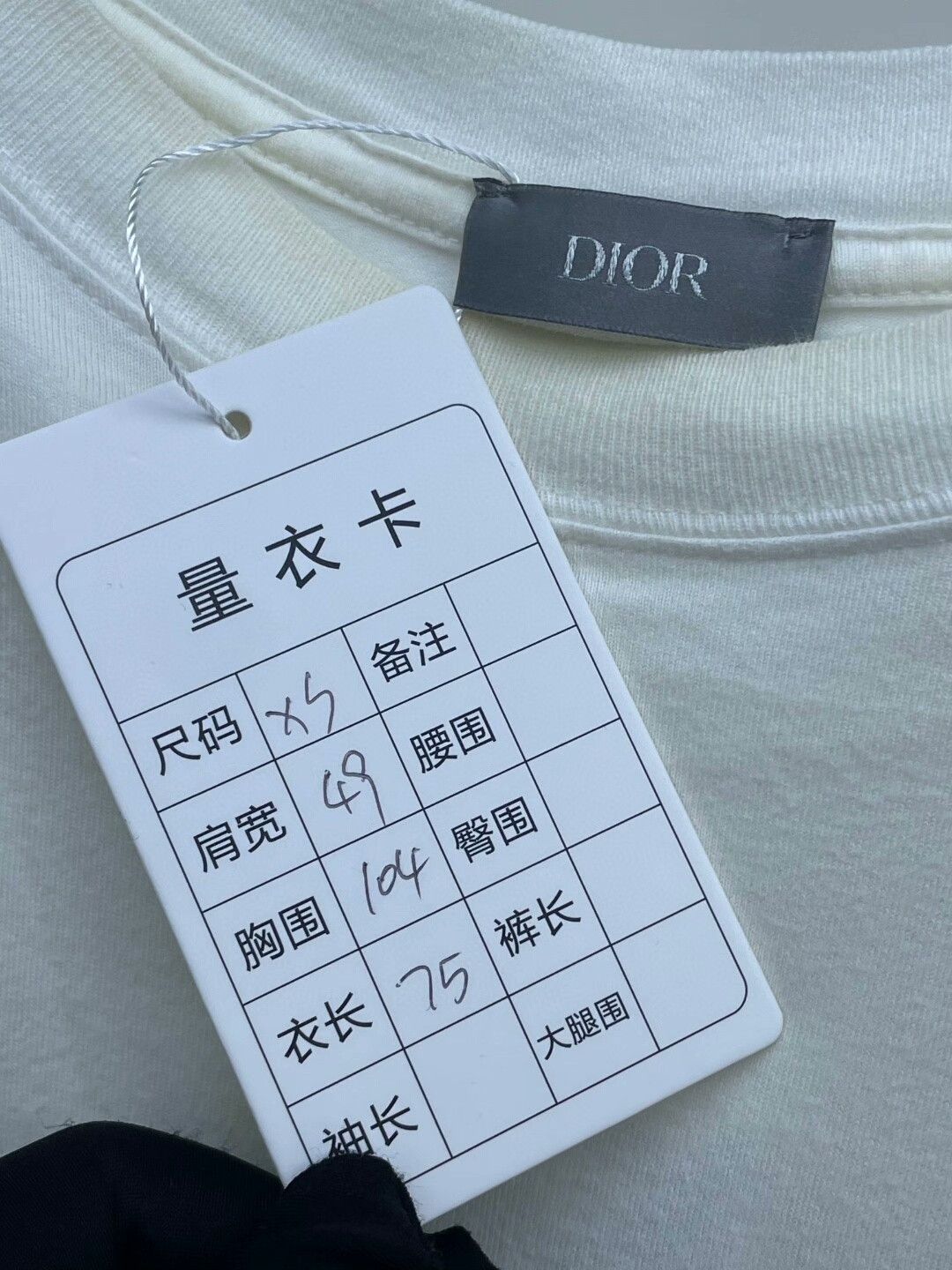 Dior Dior Gray Letter Embroidered White T-Shirt Size XS / US 0-2 / IT 36-38 - 5 Thumbnail