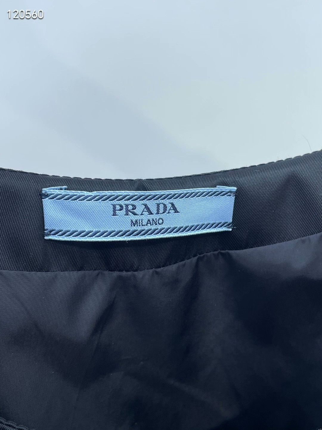 Prada Prada Black Nylon Triangle Logo Dress Size S / US 4 / IT 40 - 6 Thumbnail