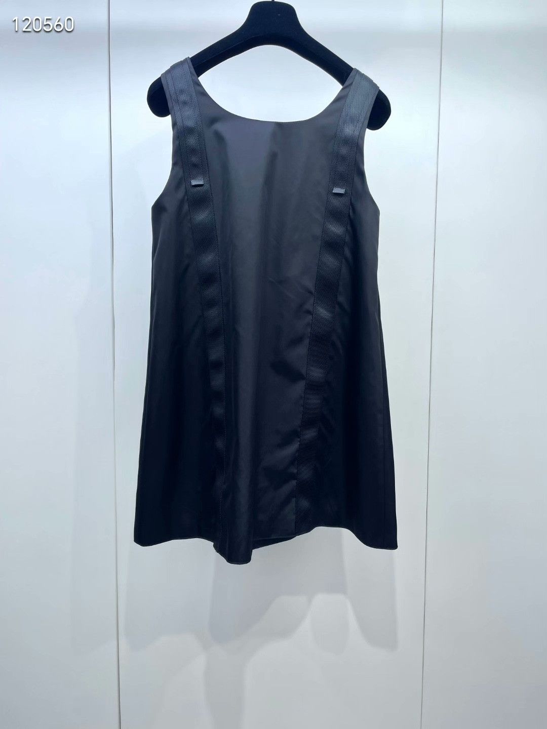 Prada Prada Black Nylon Triangle Logo Dress Size S / US 4 / IT 40 - 2 Thumbnail
