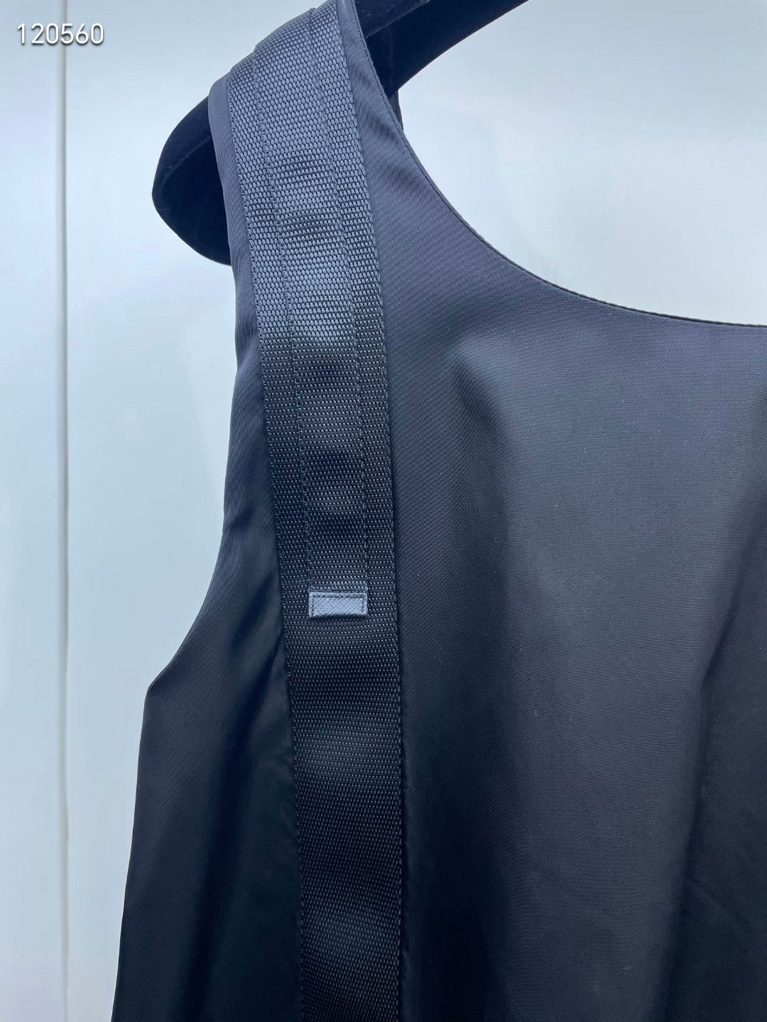Prada Prada Black Nylon Triangle Logo Dress Size S / US 4 / IT 40 - 3 Thumbnail