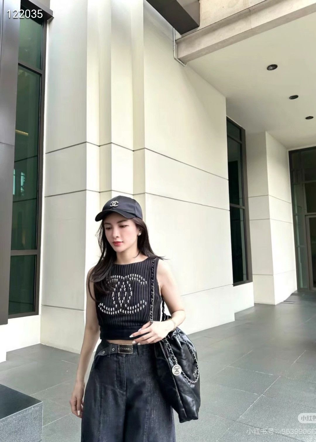 Chanel Chanel Black Pleated Pearl Double C Vest Size XXS / US 00 / IT 34 - 8 Thumbnail