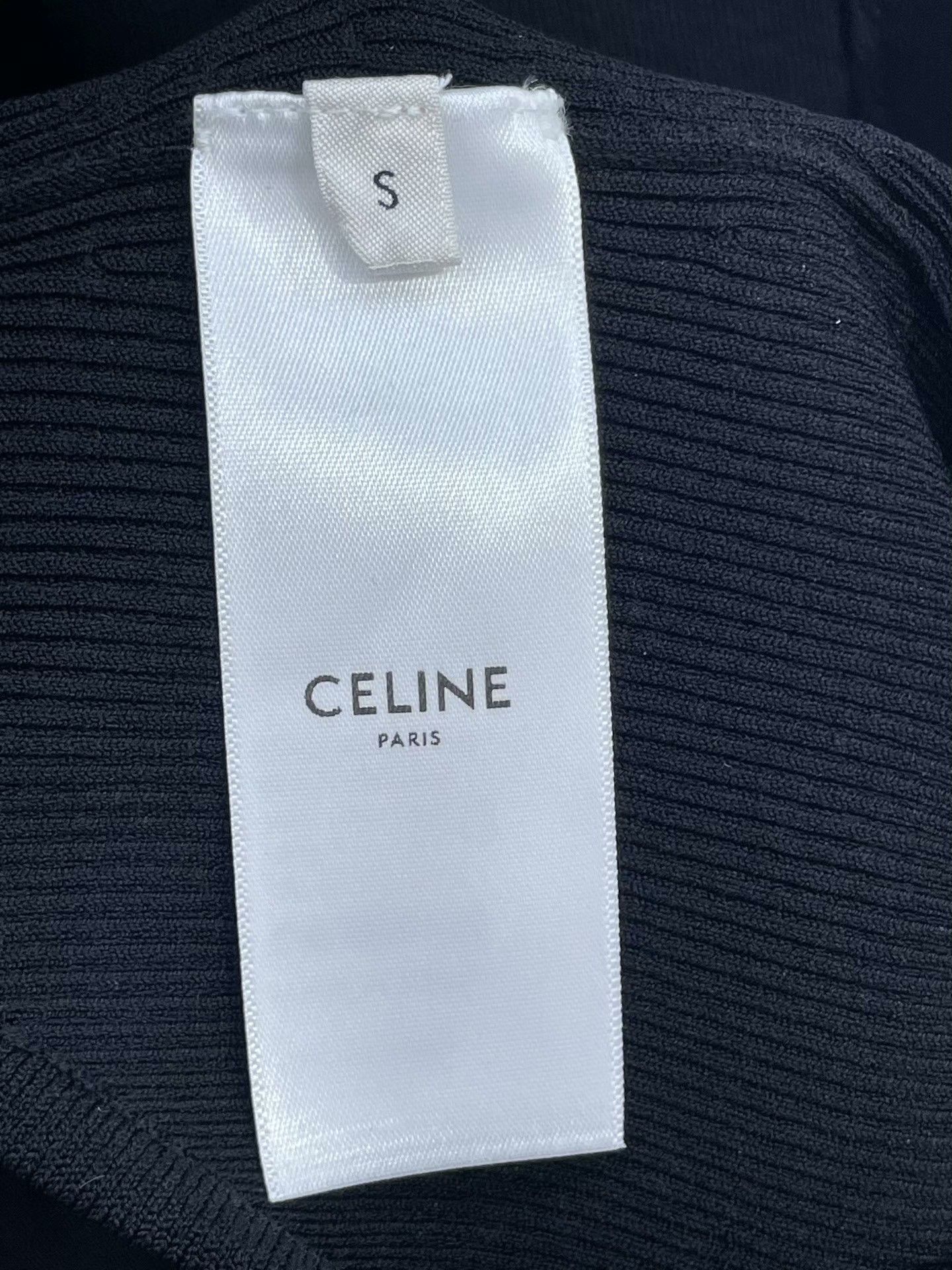 Celine Celine Black Cross Back Bodysuit Size S / US 4 / IT 40 - 8 Thumbnail