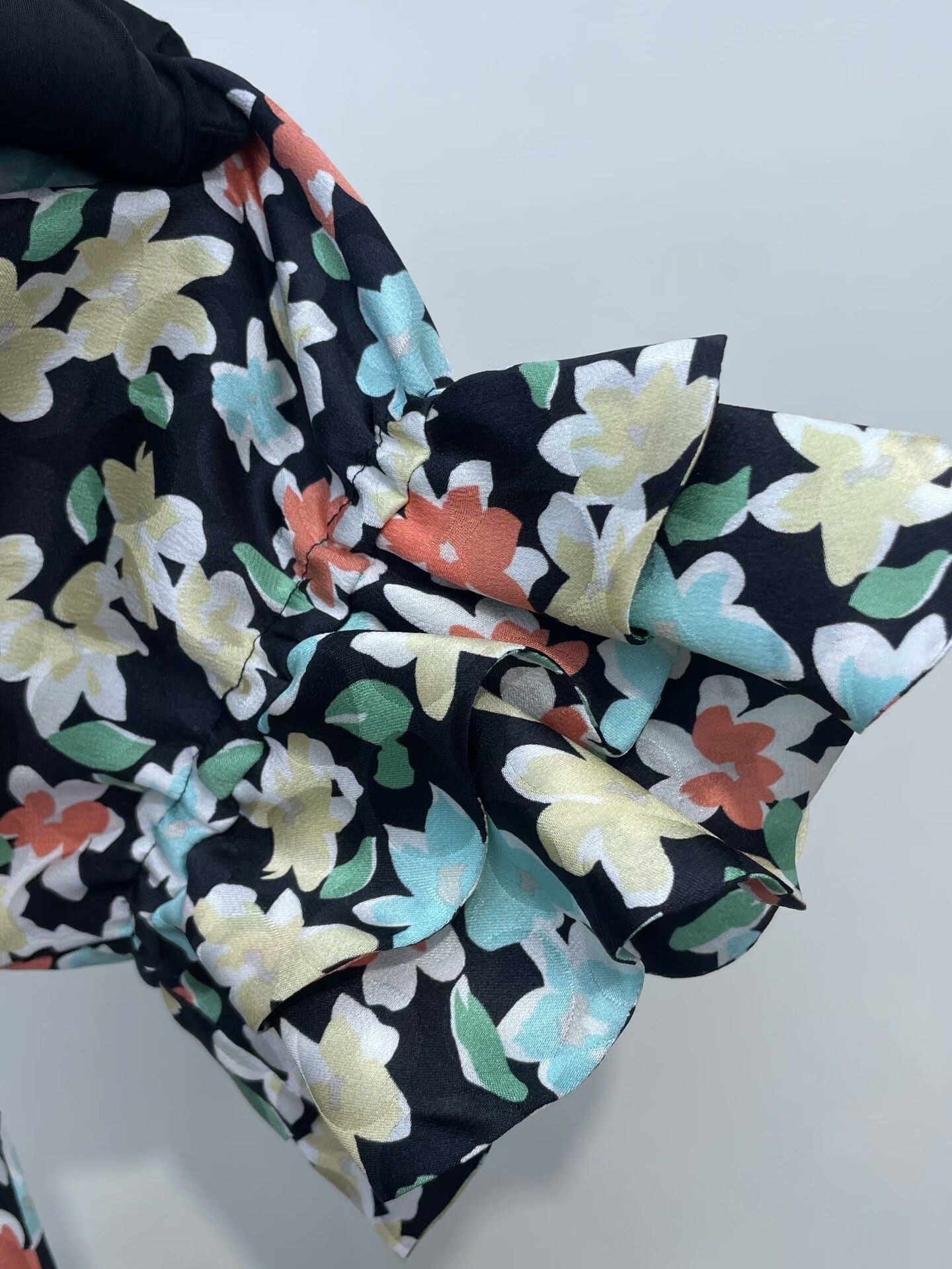 Yves Saint Laurent YSL Saint Laurent Floral One-Shoulder Dress Size S / US 4 / IT 40 - 4 Thumbnail