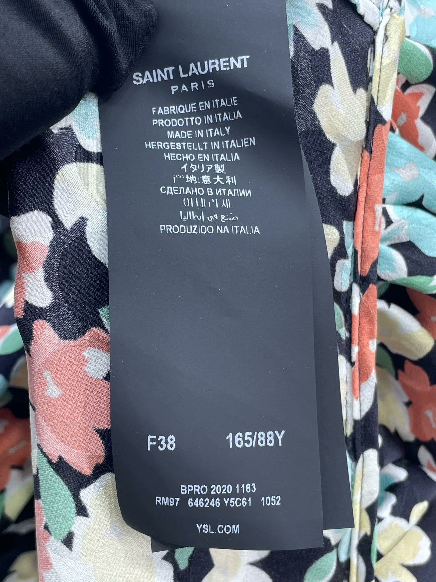 Yves Saint Laurent YSL Saint Laurent Floral One-Shoulder Dress Size S / US 4 / IT 40 - 7 Thumbnail