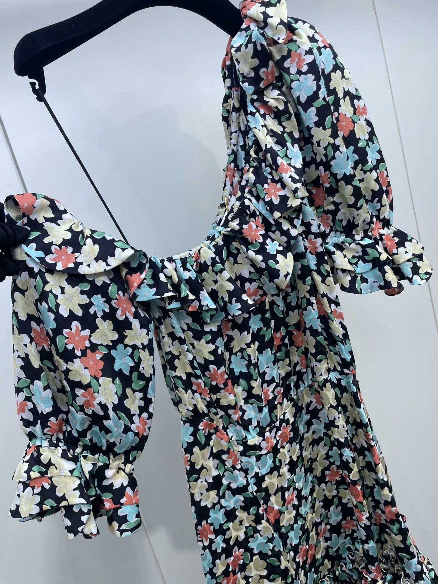 Yves Saint Laurent YSL Saint Laurent Floral One-Shoulder Dress Size S / US 4 / IT 40 - 3 Thumbnail