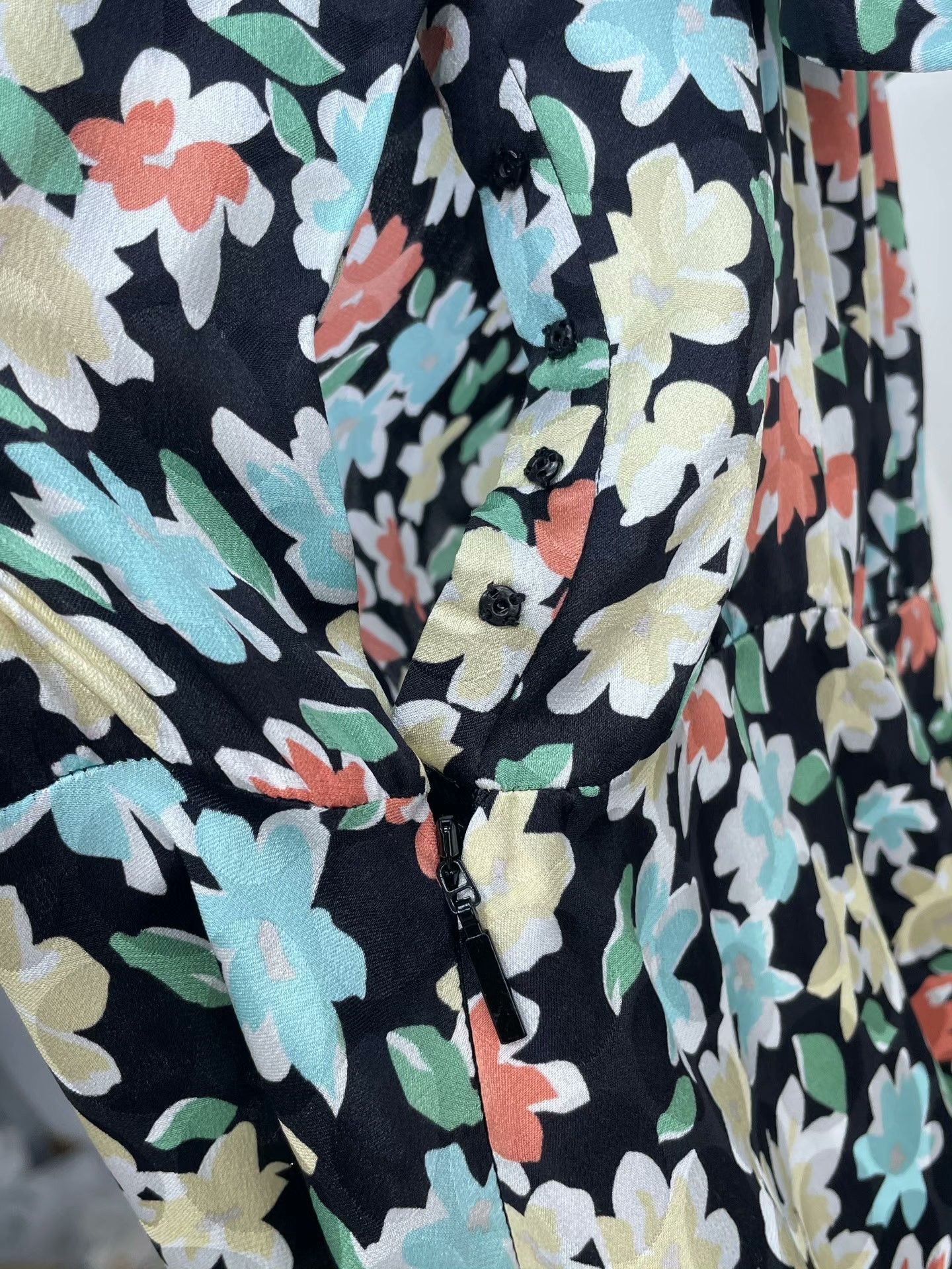 Yves Saint Laurent YSL Saint Laurent Floral One-Shoulder Dress Size S / US 4 / IT 40 - 5 Thumbnail