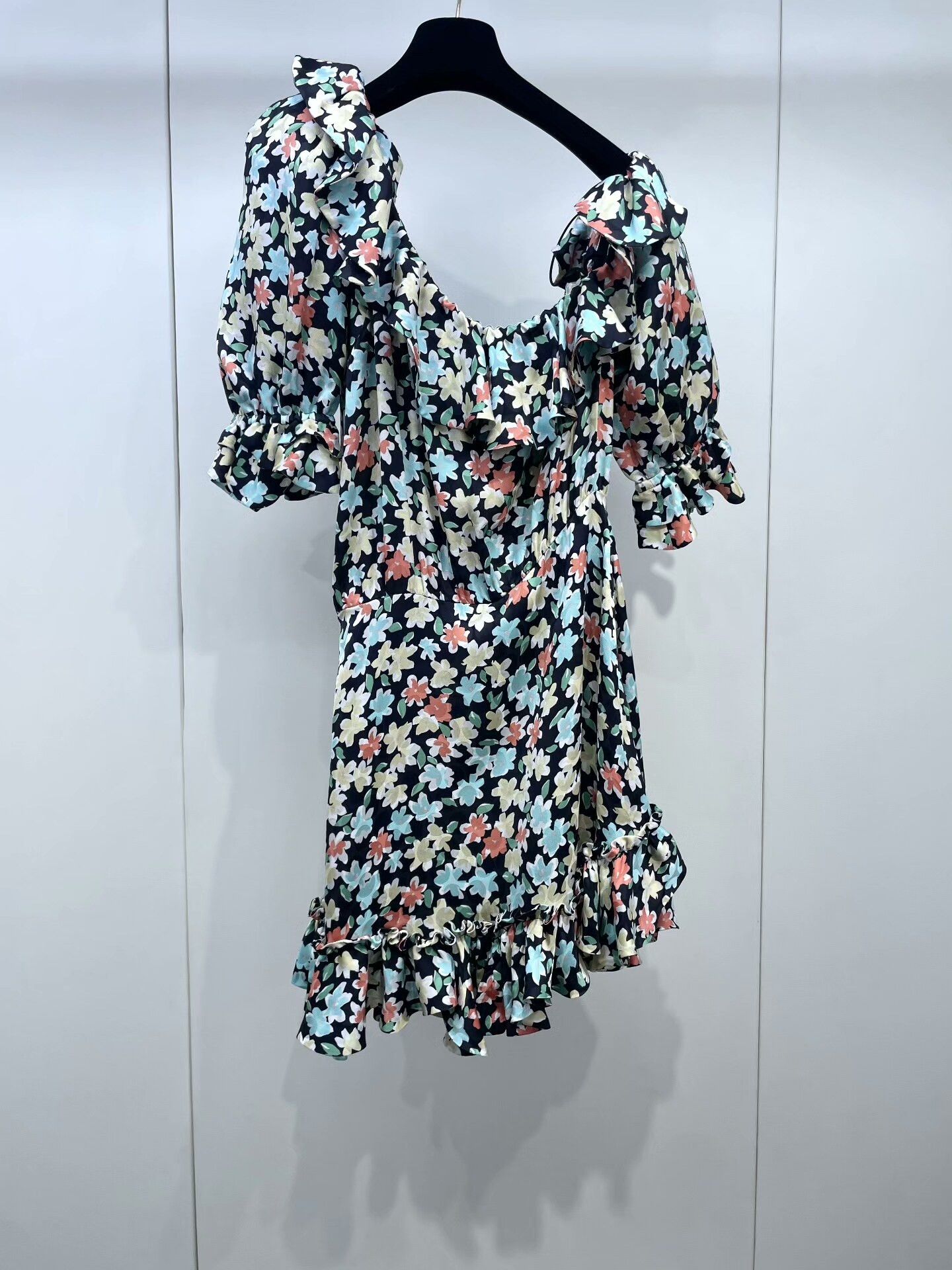 Yves Saint Laurent YSL Saint Laurent Floral One-Shoulder Dress Size S / US 4 / IT 40 - 2 Thumbnail