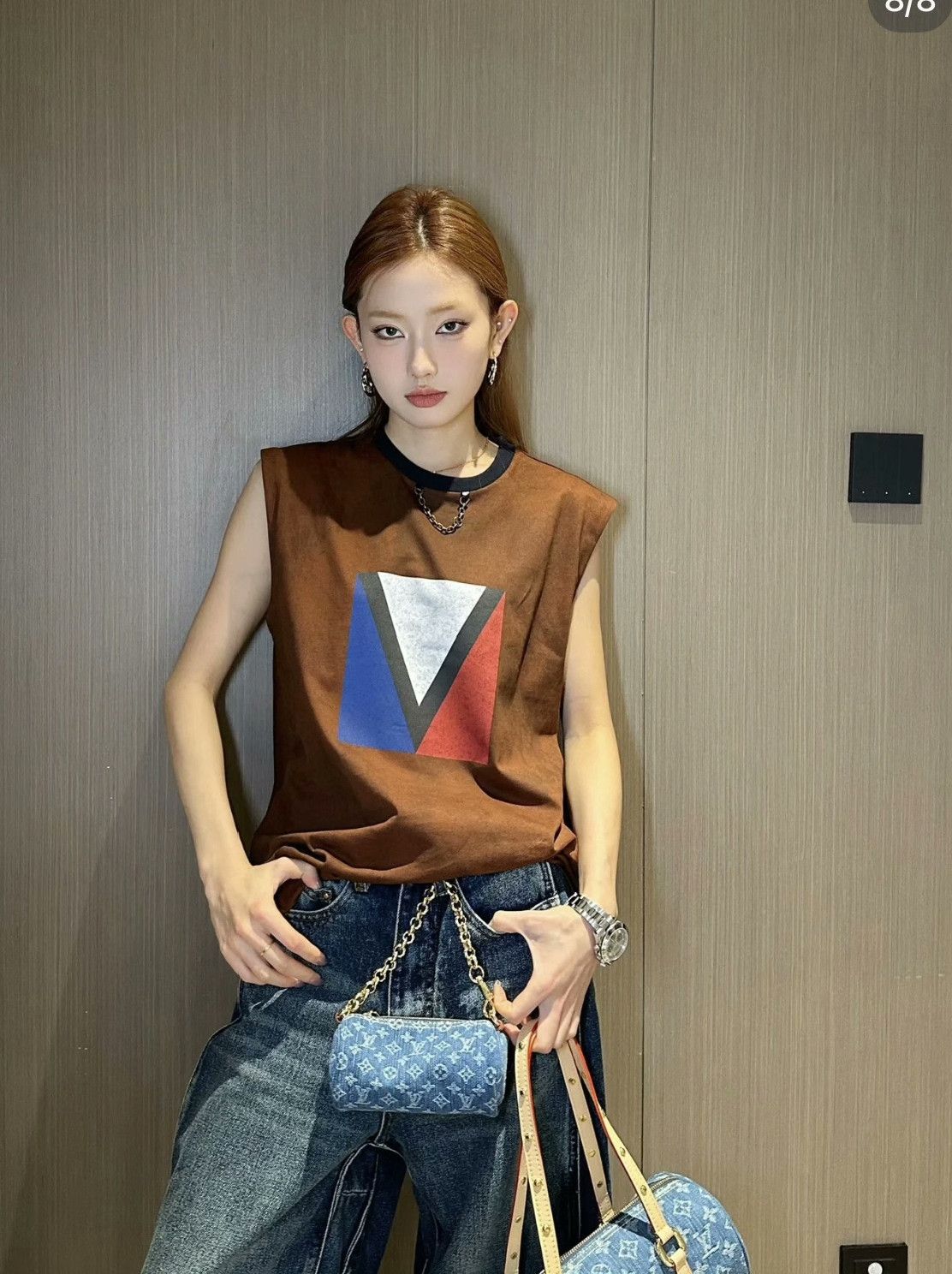 Louis Vuitton LV 2024 Brown Geometric Chain Vest Size XXS / US 00 / IT 34 - 9 Thumbnail