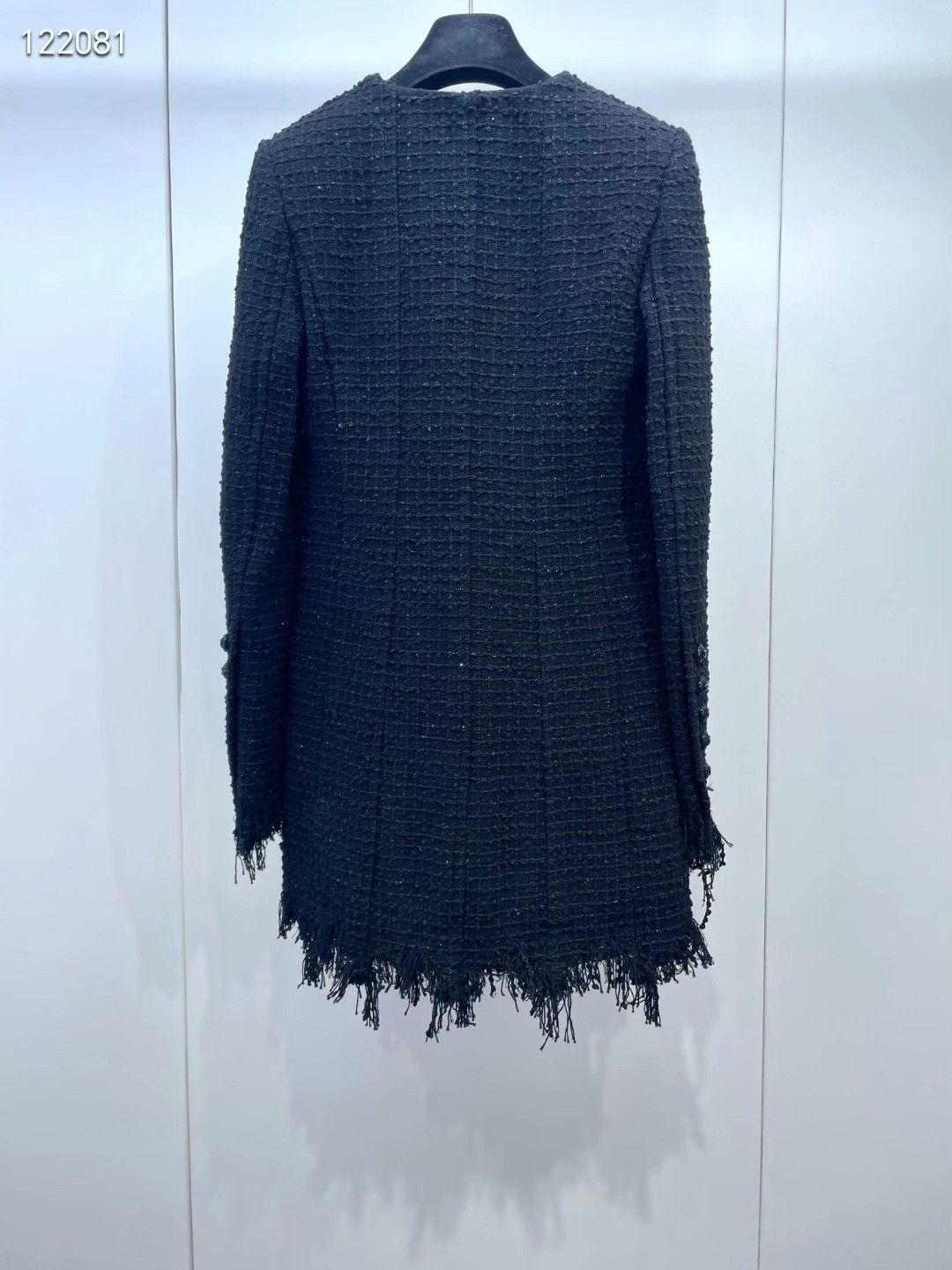 Chanel Chanel 22C Black Shimmer Fringe Coat Size XXS / US 00 / IT 34 - 2 Thumbnail