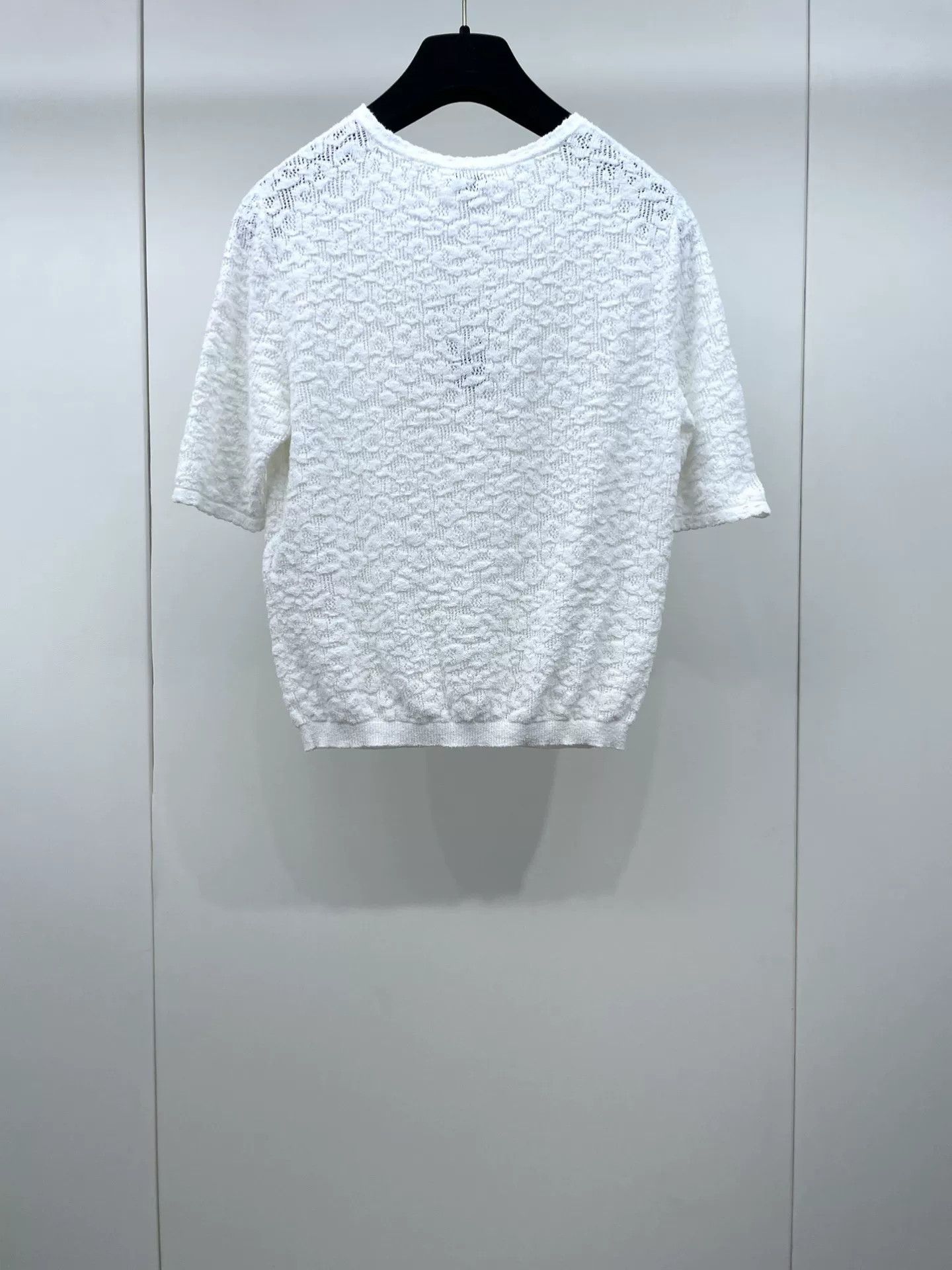 Chanel CHANEL 22P Embossed Sheer Short Sleeve Size XS / US 0-2 / IT 36-38 - 2 Thumbnail