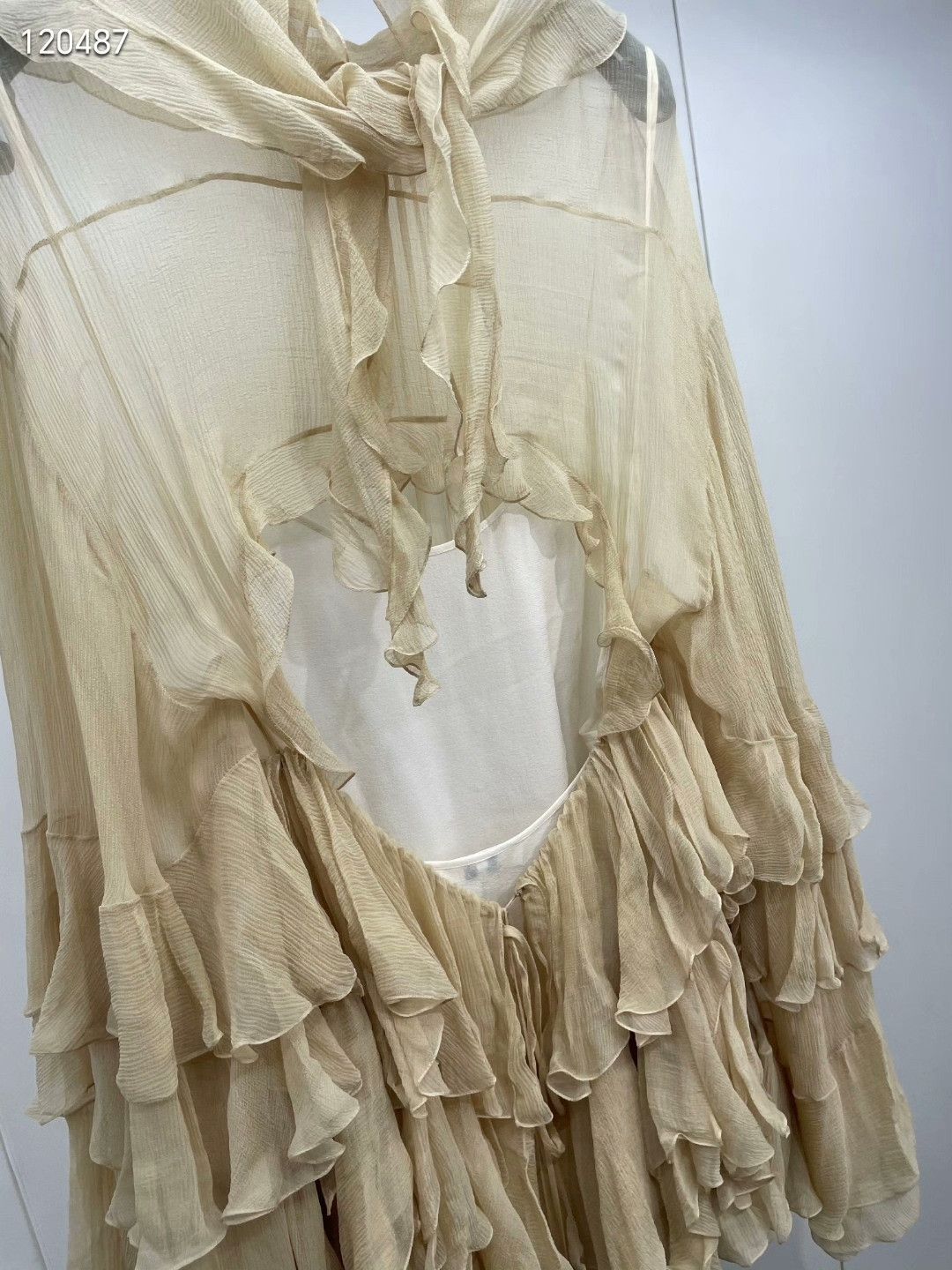 Chloe Chloe Lace Backless Silk Fairy Dress Size S / US 4 / IT 40 - 3 Thumbnail