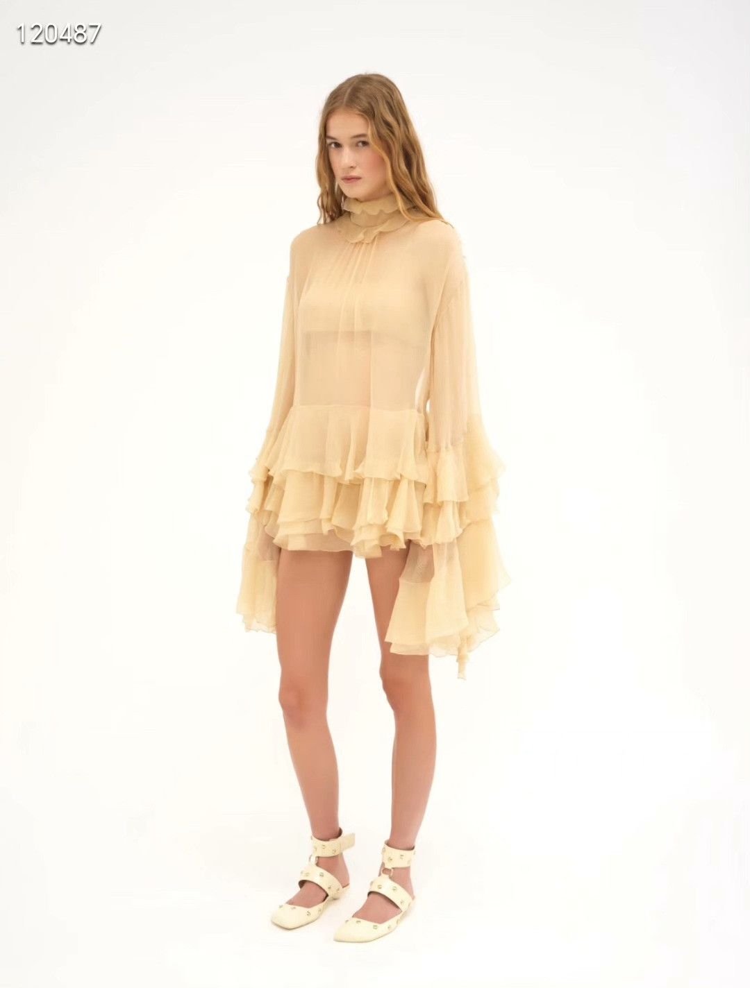 Chloe Chloe Lace Backless Silk Fairy Dress Size S / US 4 / IT 40 - 8 Thumbnail