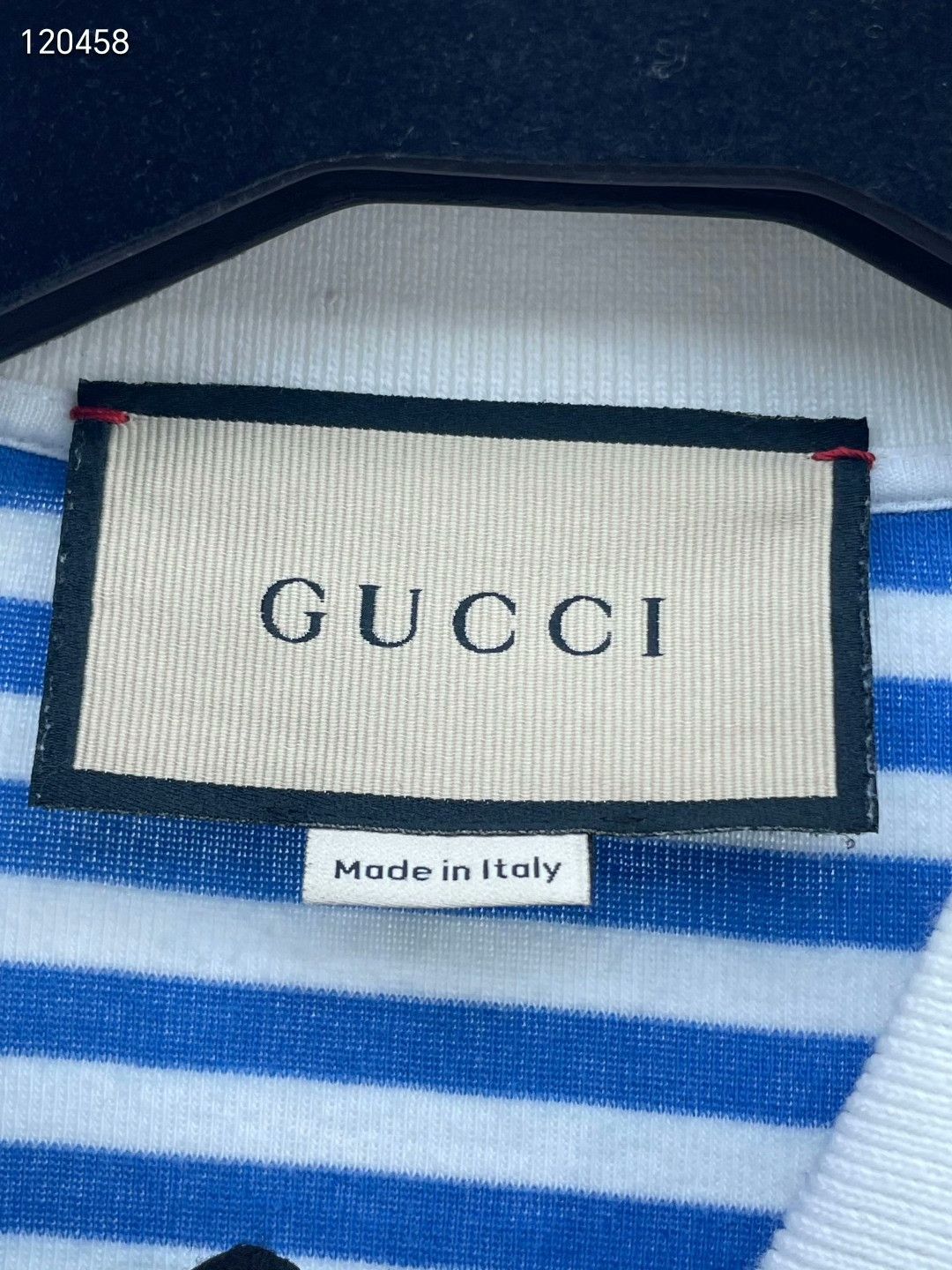 Gucci Gucci Blue White Striped Polo Shirt Size XS / US 0-2 / IT 36-38 - 7 Thumbnail