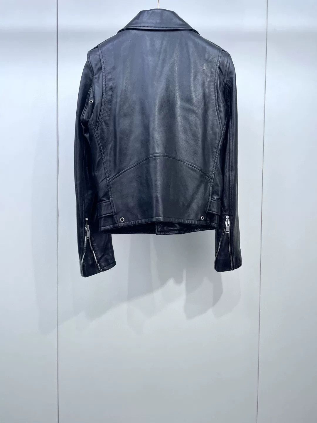 Yves Saint Laurent YSL Saint Laurent Black Biker Leather Jacket Size XS / US 0-2 / IT 36-38 - 2 Thumbnail