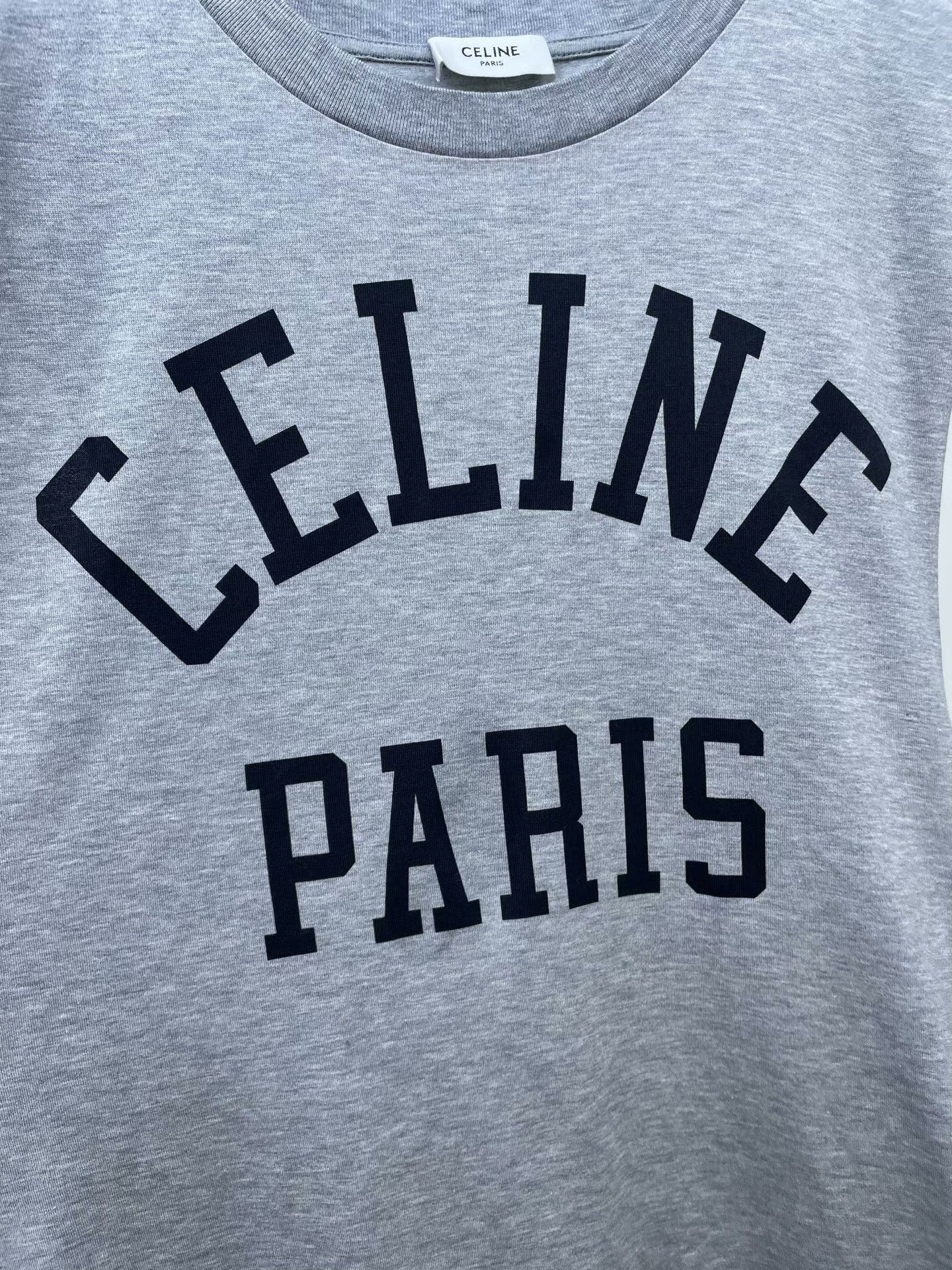 Celine Celine Gray Letter Sleeveless Tank Size XS / US 0-2 / IT 36-38 - 3 Thumbnail
