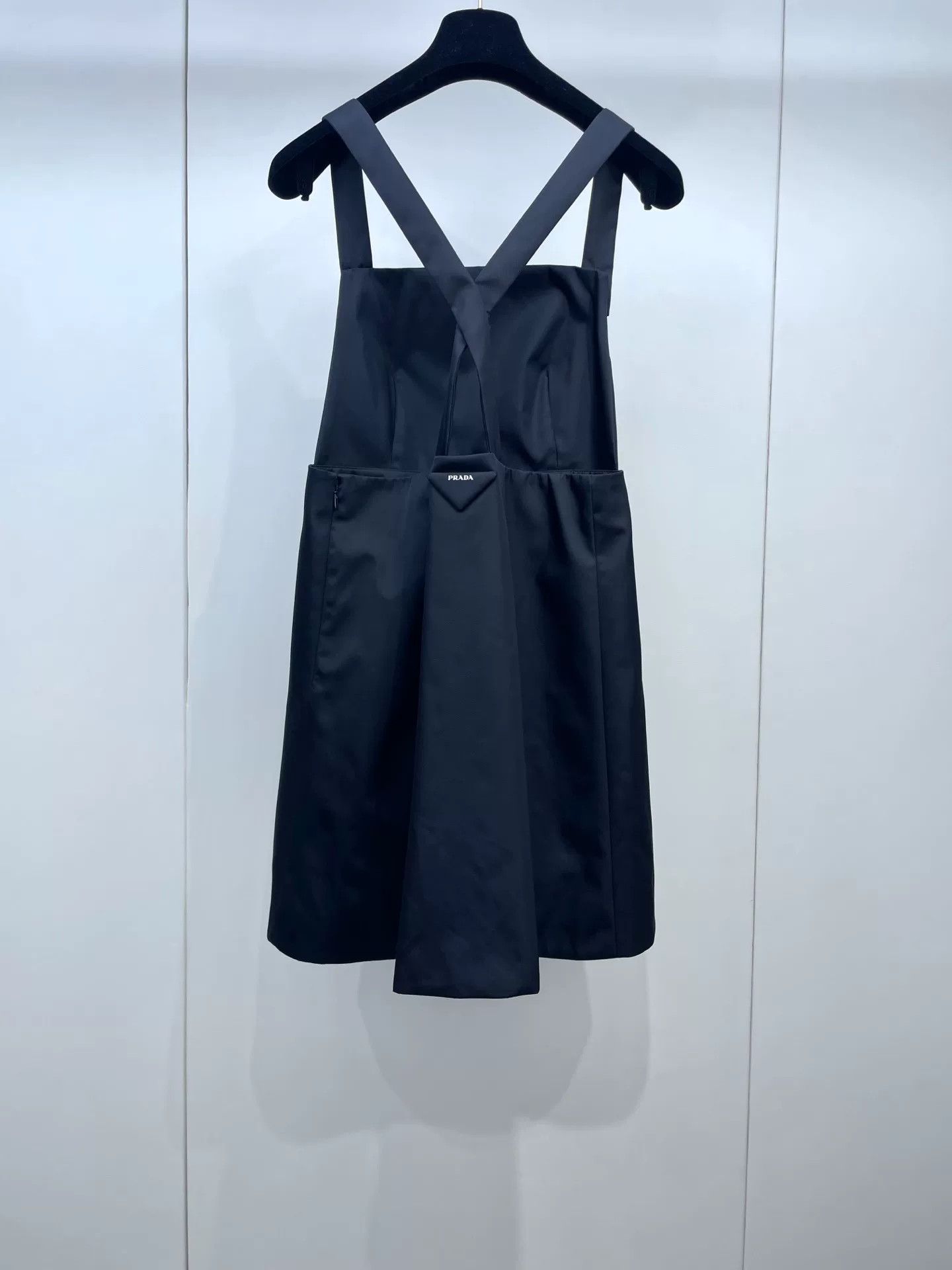 Prada Prada 23SS Black Crystal Buckle Nylon Overall Dress Size S / US 4 / IT 40 - 2 Thumbnail