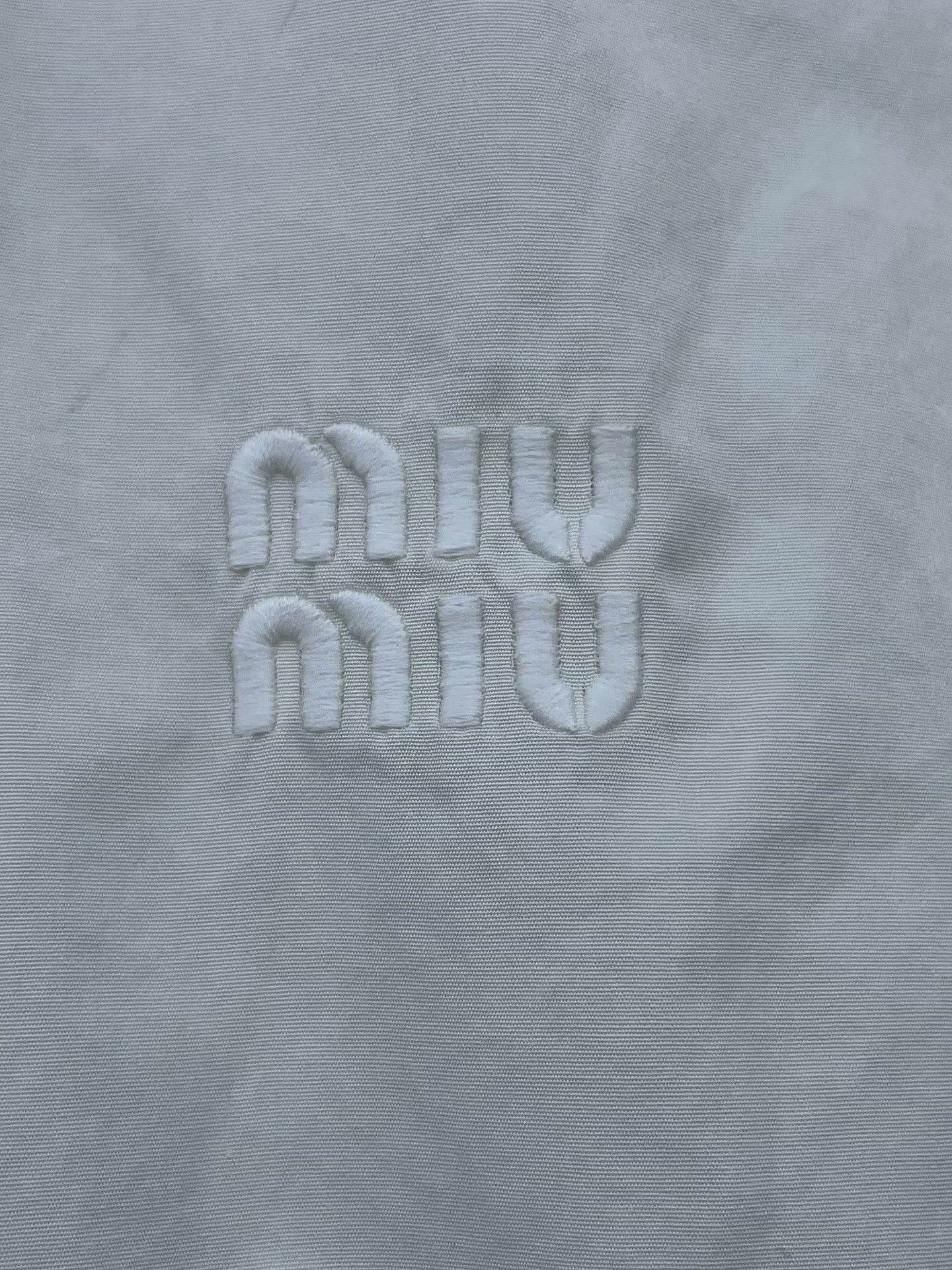 Miu Miu Miu Miu Embroidered Letter Short Shirt Size XS / US 0-2 / IT 36-38 - 4 Thumbnail