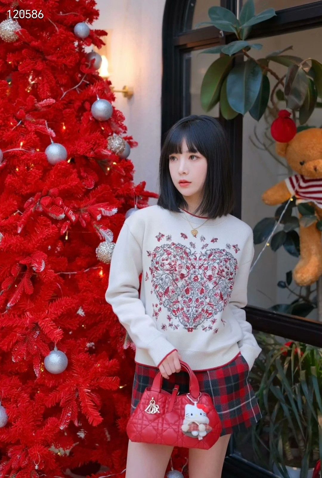 Dior Dior 25 Butterfly Heart Embroidery Sweater Size XXS / US 00 / IT 34 - 3 Thumbnail