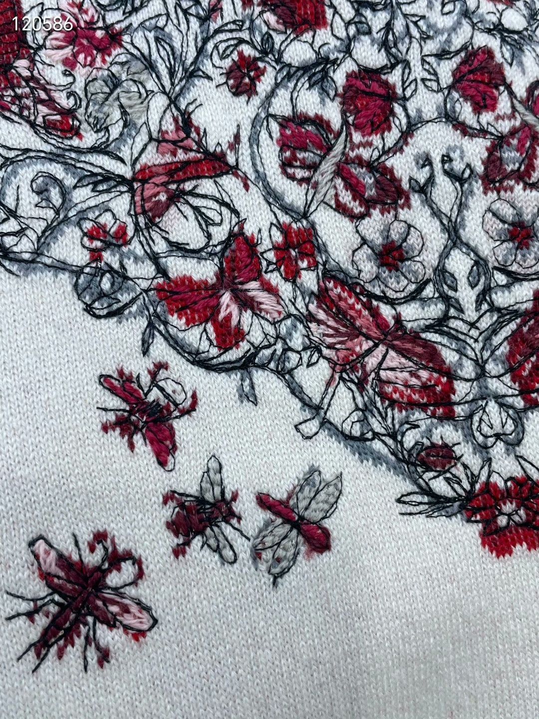 Dior Dior 25 Butterfly Heart Embroidery Sweater Size XXS / US 00 / IT 34 - 9 Thumbnail