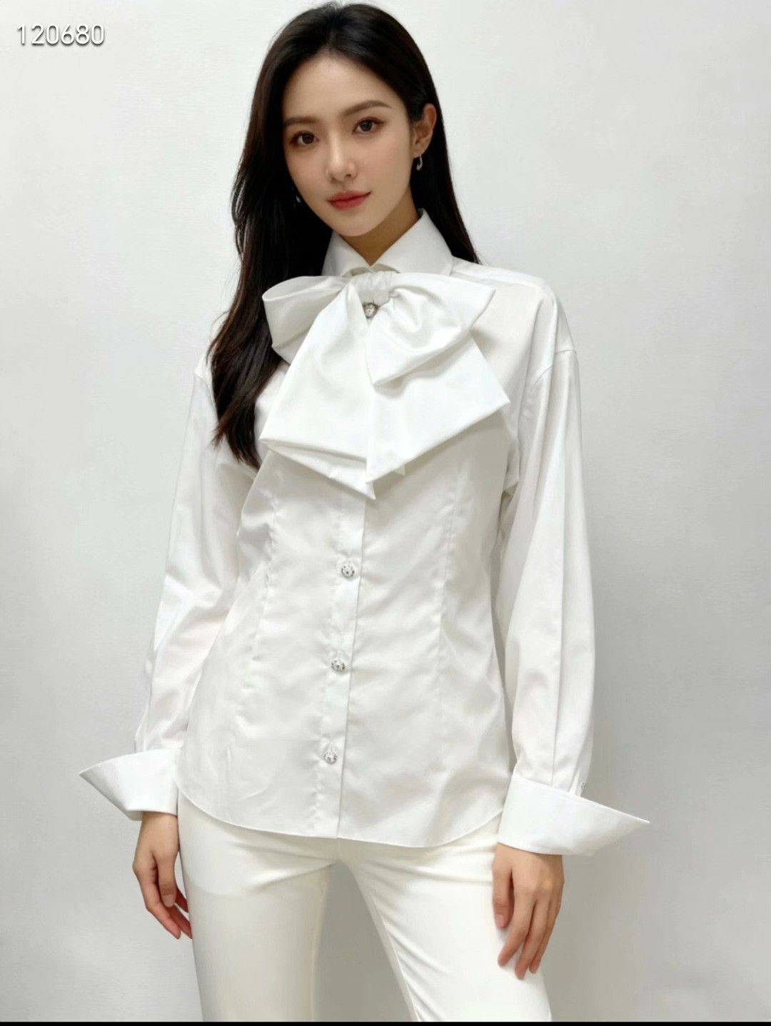 Chanel Chanel 25K White Bow Shirt Size XXS / US 00 / IT 34 - 8 Thumbnail