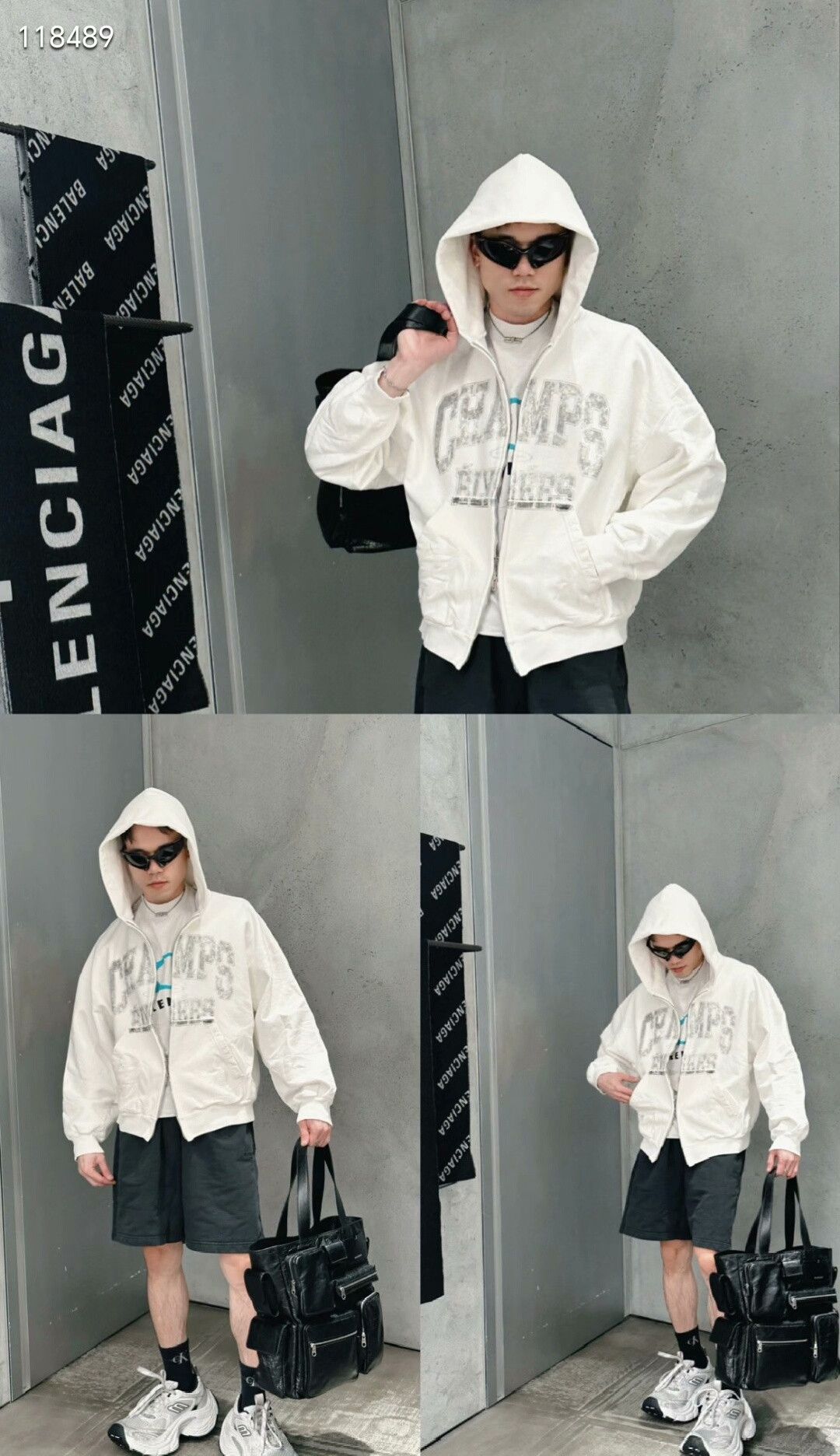 Balenciaga Balenciaga Blurred Letter Hoodie Size XS / US 0-2 / IT 36-38 - 8 Thumbnail
