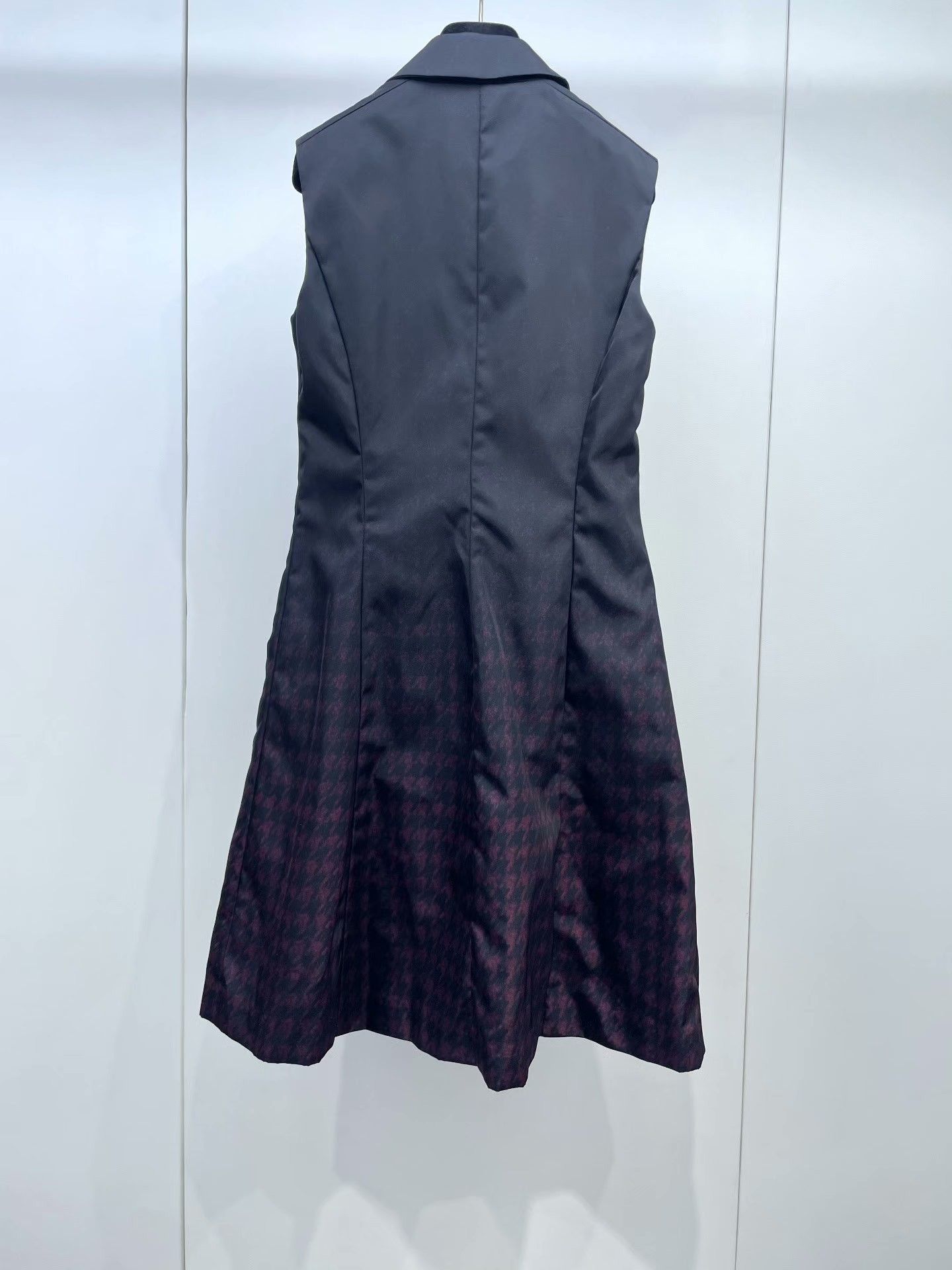 Prada Prada Gradient Houndstooth Dress Size S / US 4 / IT 40 - 2 Thumbnail