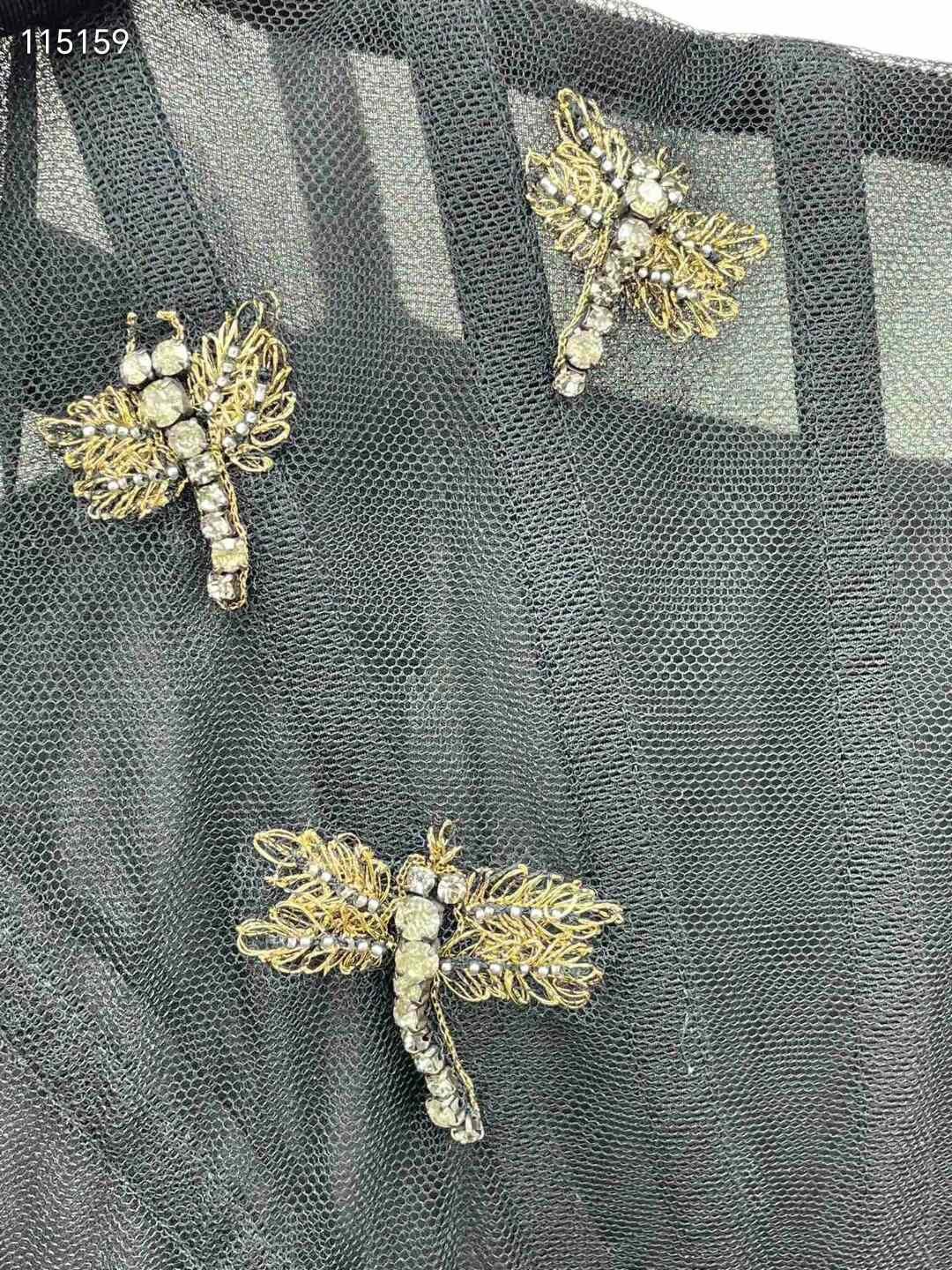 Dior Dior 2024 Dragonfly Studded Evening Gown Size XXS / US 00 / IT 34 - 3 Thumbnail