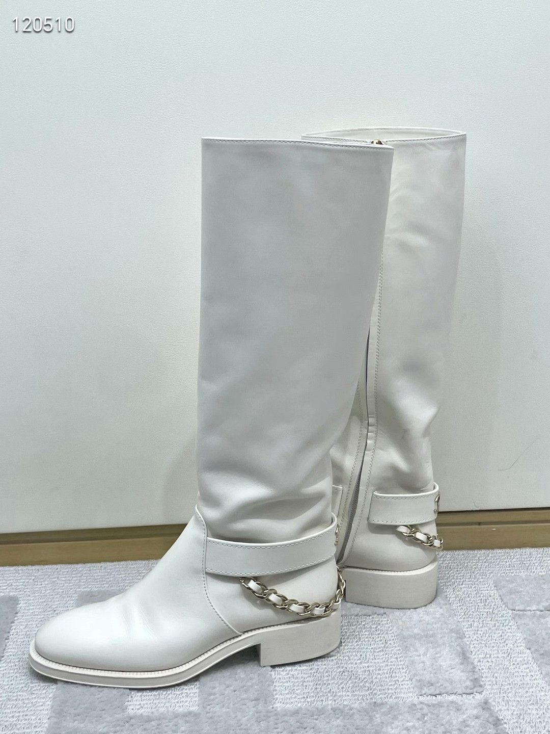 Chanel Chanel Chain Knight Boots Size US 5 / IT 35 - 4 Thumbnail