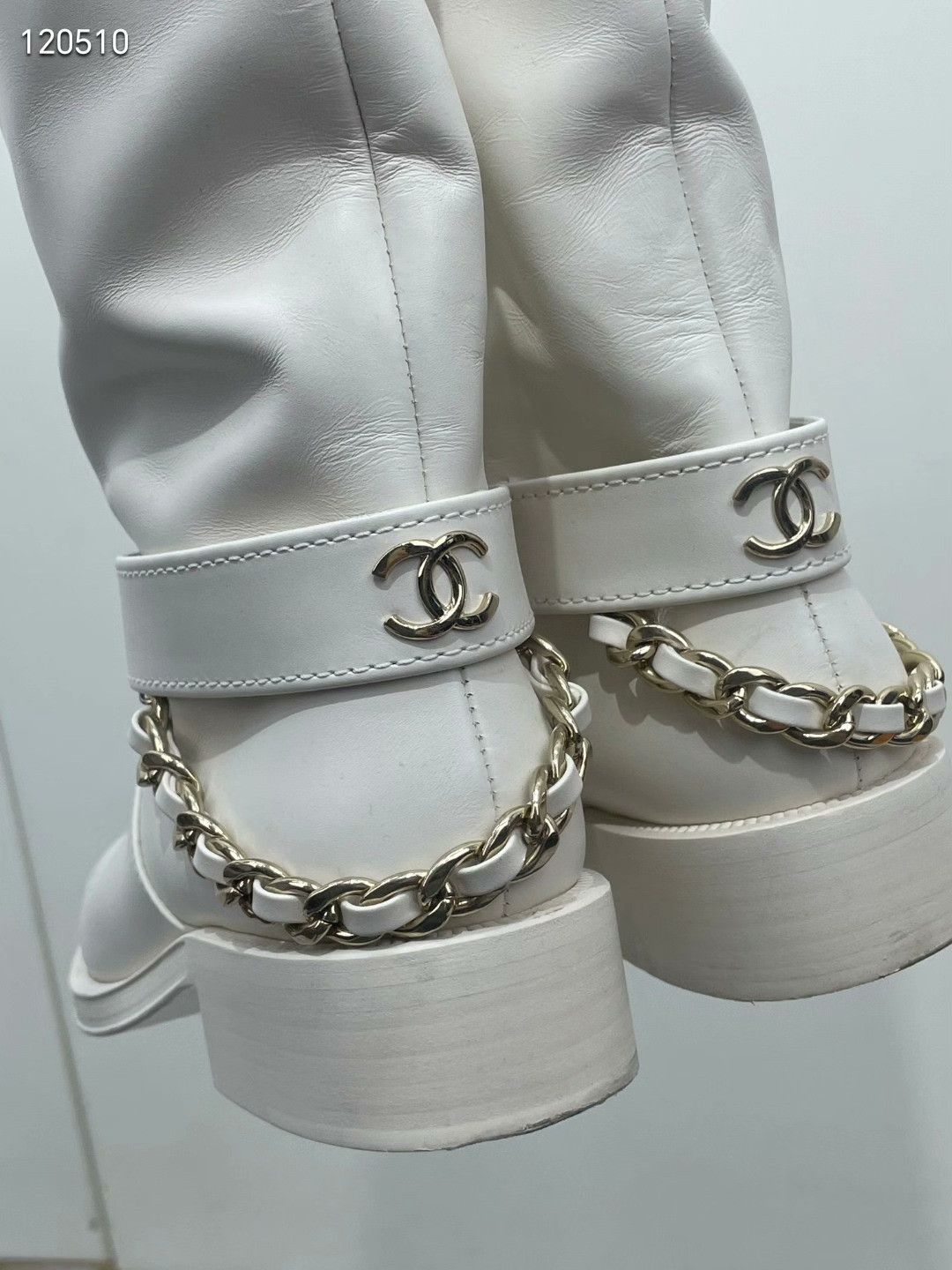 Chanel Chanel Chain Knight Boots Size US 5 / IT 35 - 5 Thumbnail