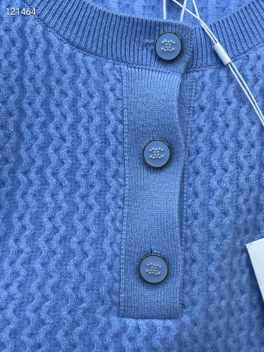 Chanel Chanel 24B Blue Knit Cashmere Vest Size XXS / US 00 / IT 34 - 3 Thumbnail