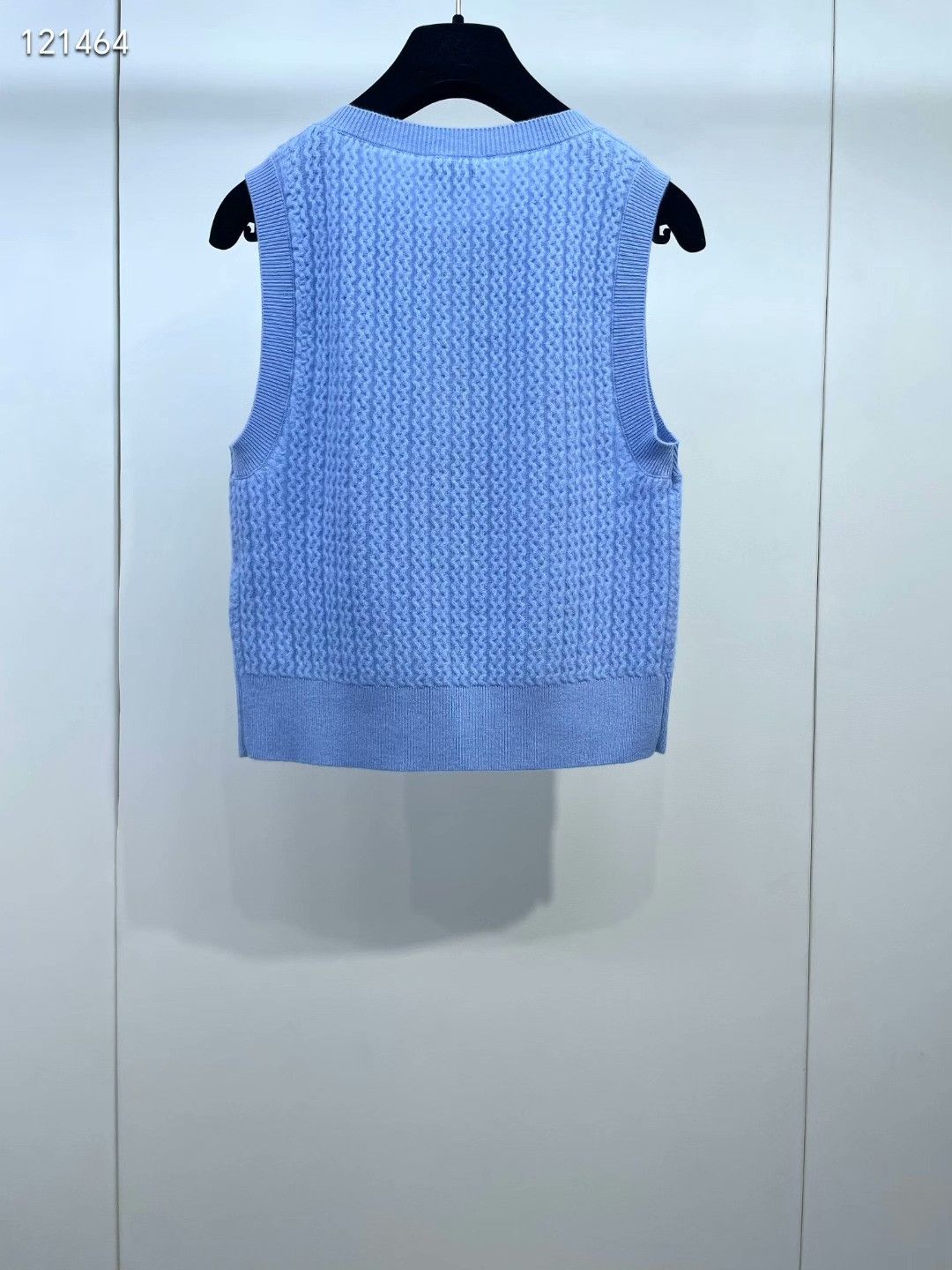 Chanel Chanel 24B Blue Knit Cashmere Vest Size XXS / US 00 / IT 34 - 2 Thumbnail
