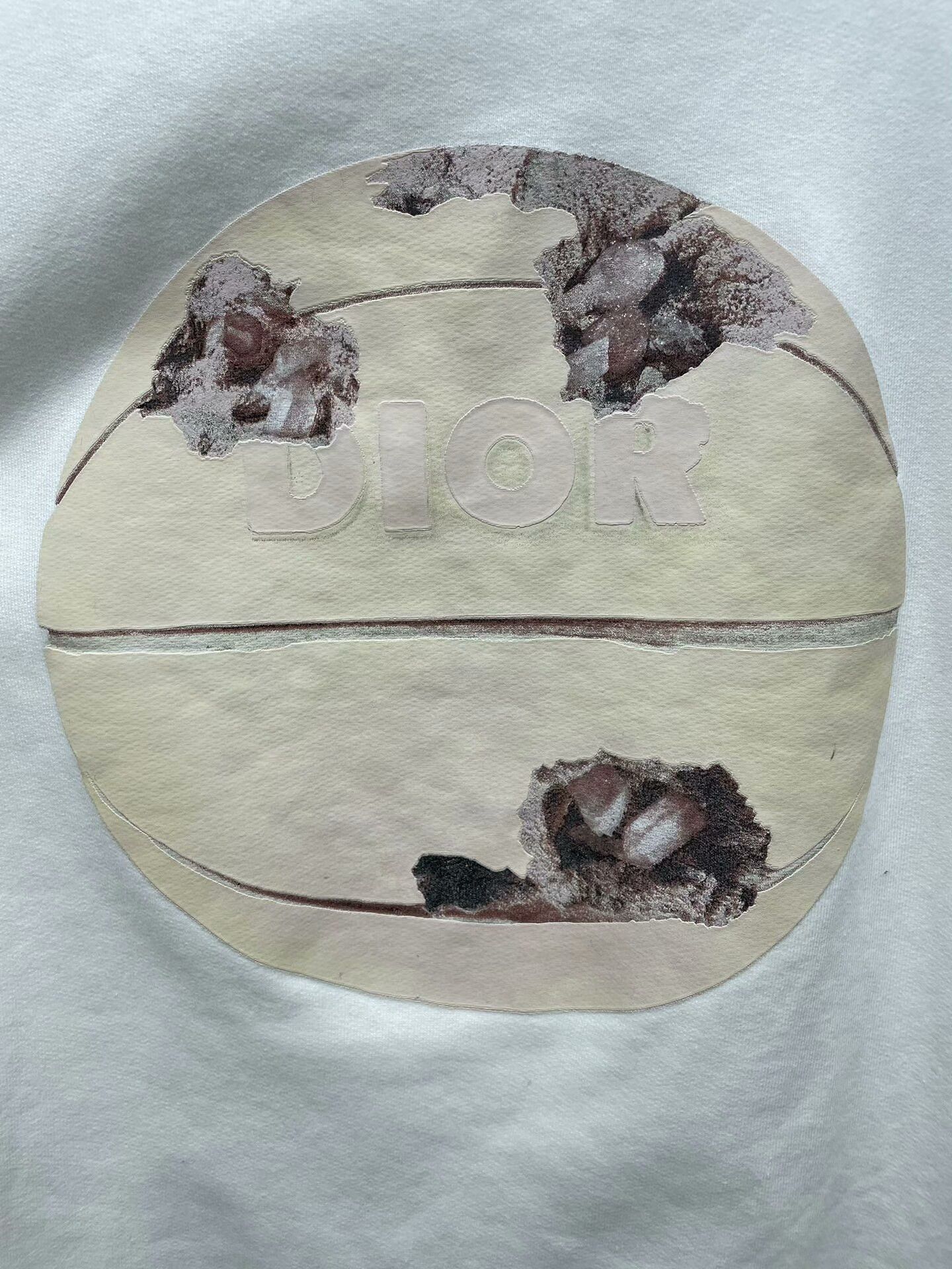 Dior Dior White Pullover Sweatshirt Size US L / EU 52-54 / 3 - 3 Thumbnail
