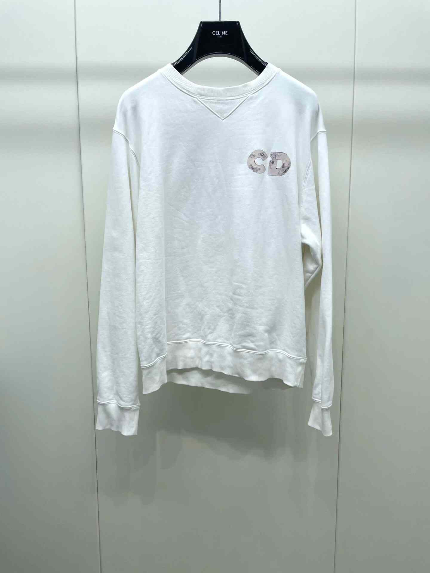 Dior Dior White Pullover Sweatshirt Size US L / EU 52-54 / 3 - 2 Thumbnail