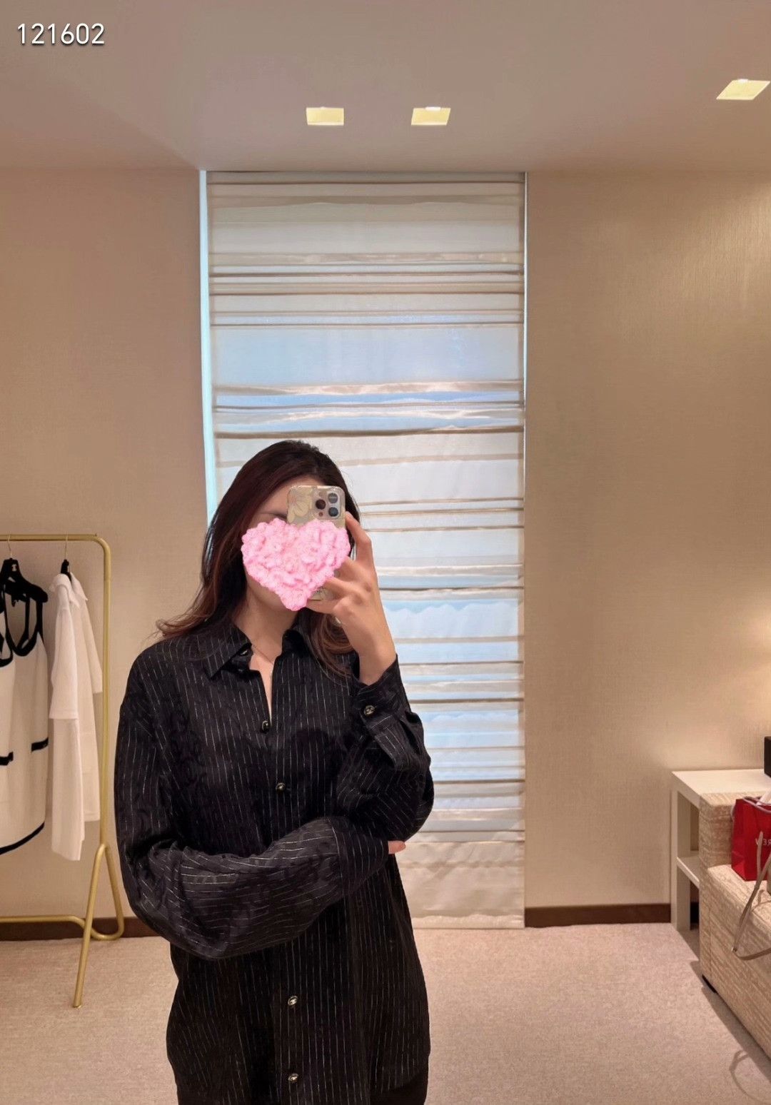 Chanel Chanel Black Striped Silk Shirt Size XXS / US 00 / IT 34 - 9 Thumbnail