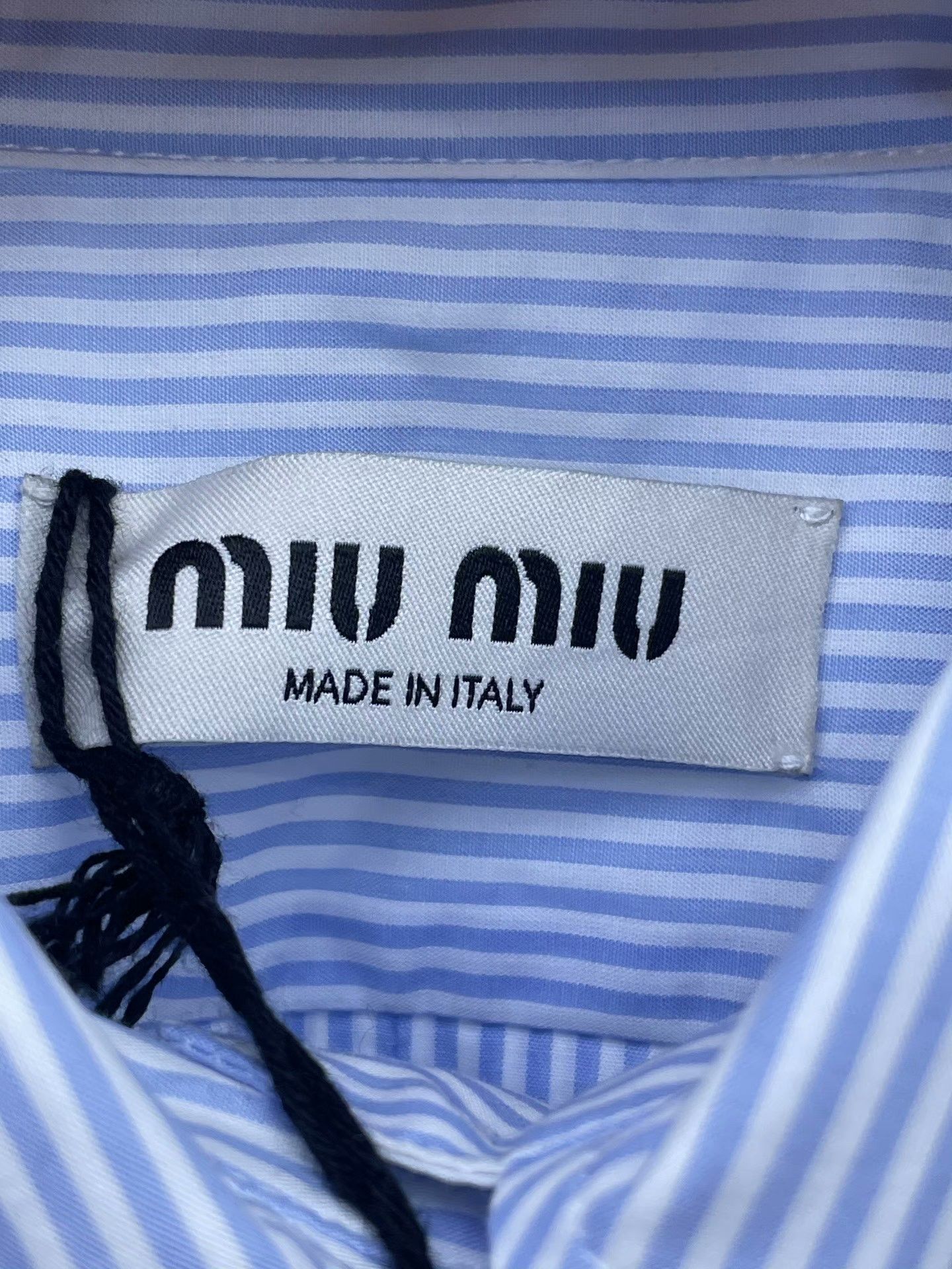Miu Miu Miu Miu Lace Panel Vertical Stripe Shirt Size S / US 4 / IT 40 - 8 Thumbnail