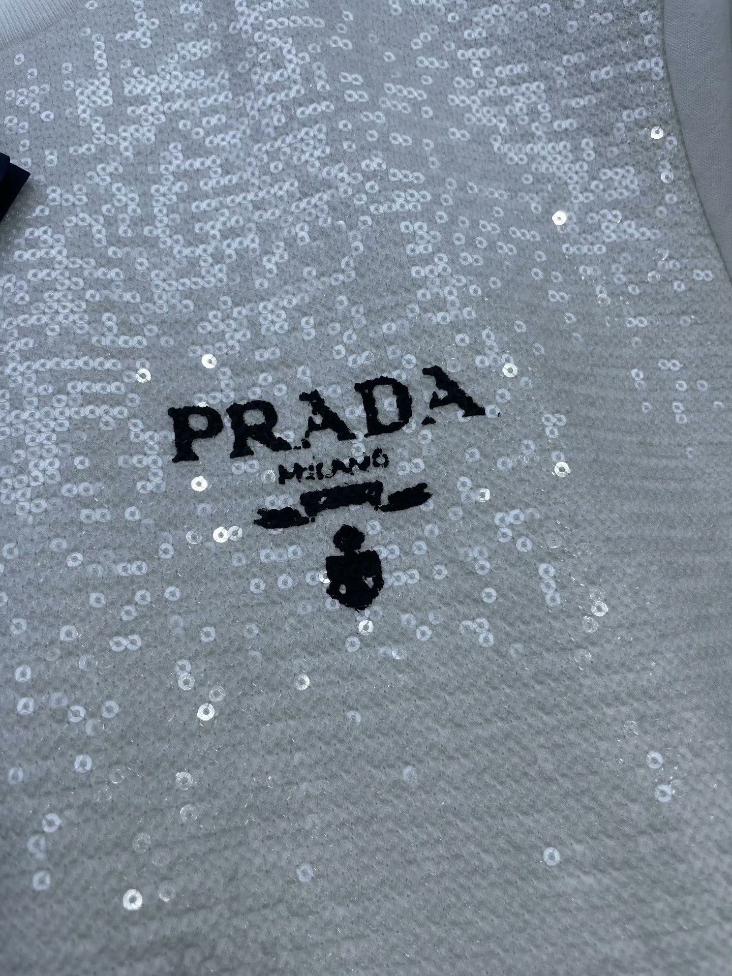 Prada Prada Sequin Patchwork Short Sleeve T-shirt Size XS / US 0-2 / IT 36-38 - 2 Thumbnail